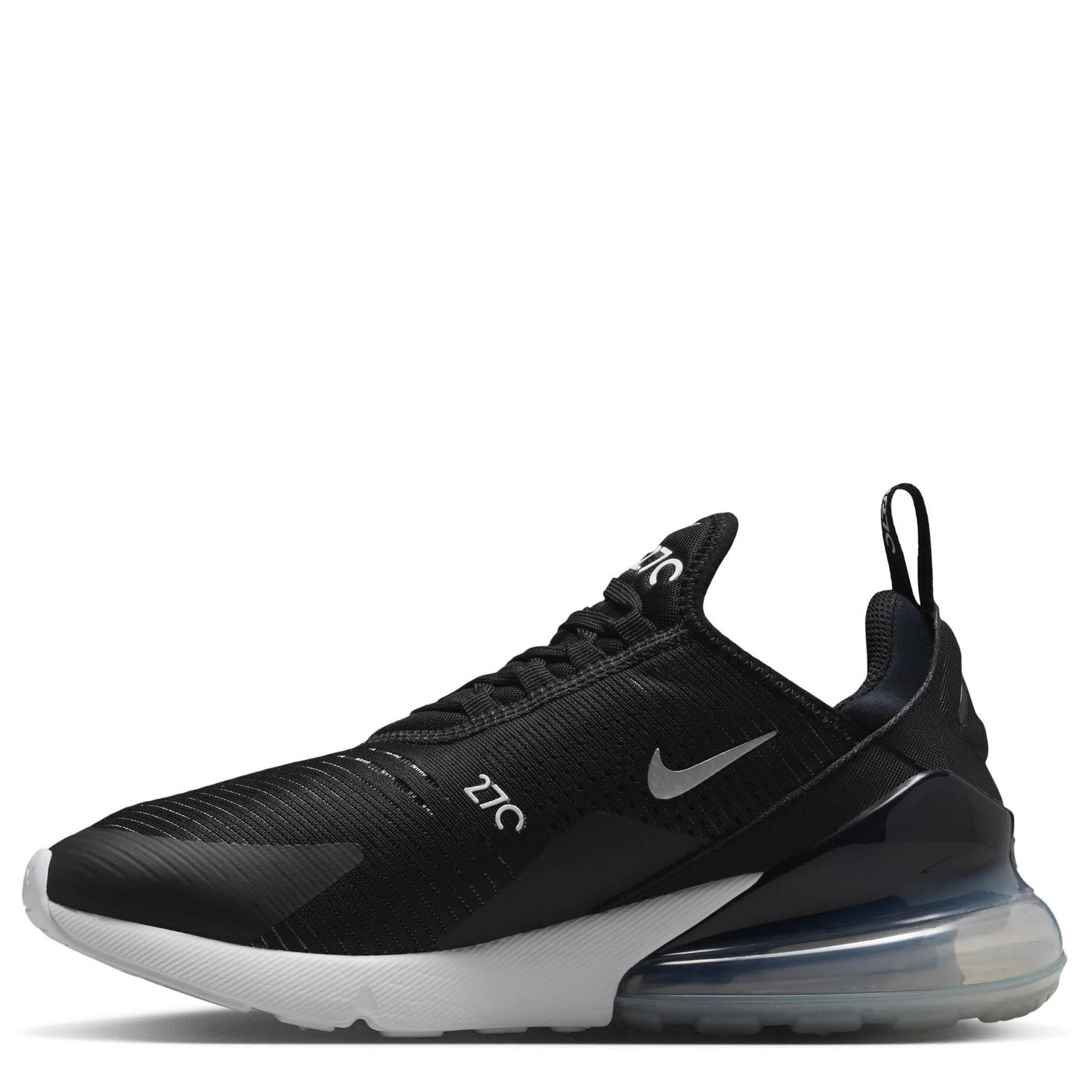 NIKE-WOMENS AIR MAX 270 SNEAKER-BLACK & SILVER