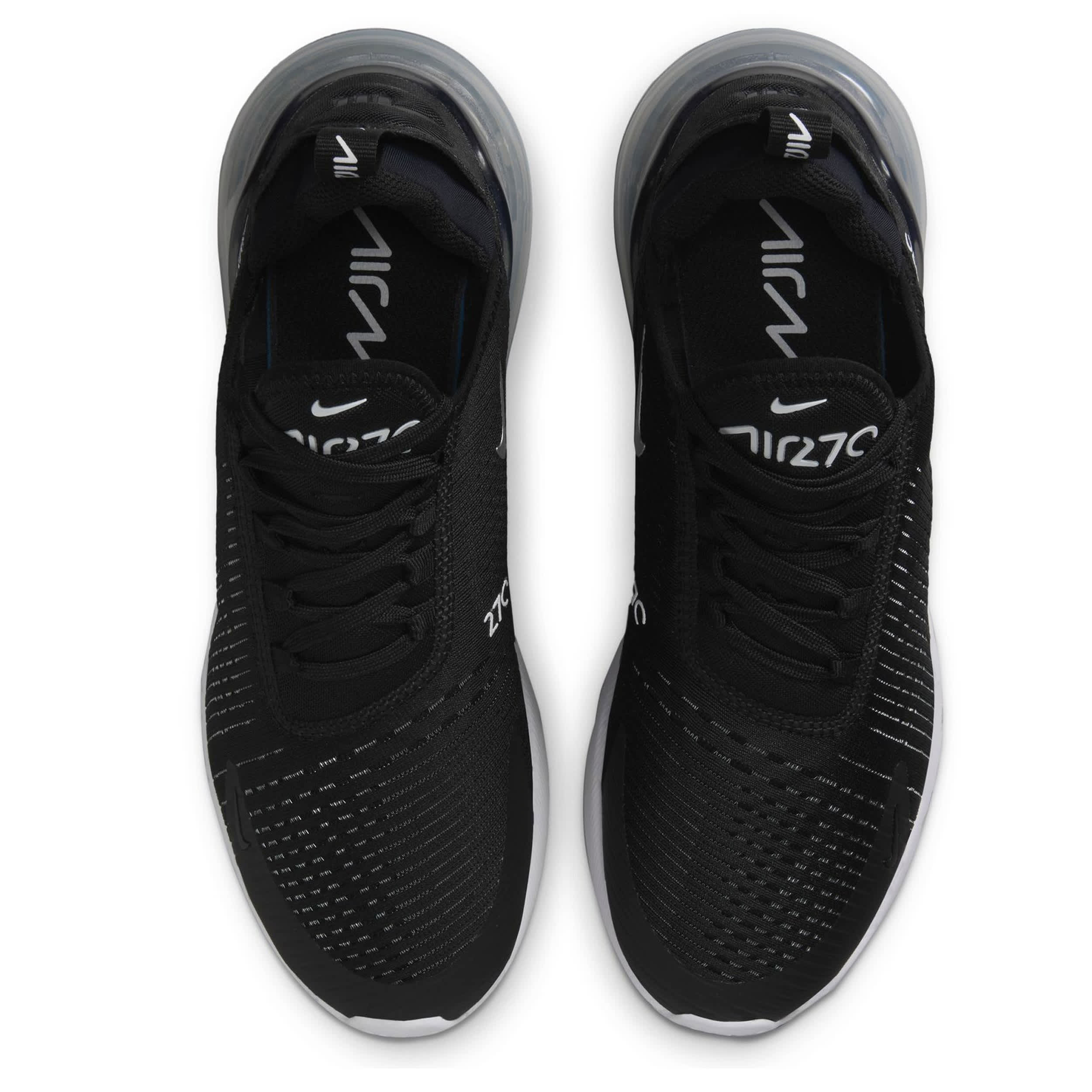NIKE-WOMENS AIR MAX 270 SNEAKER-BLACK & SILVER