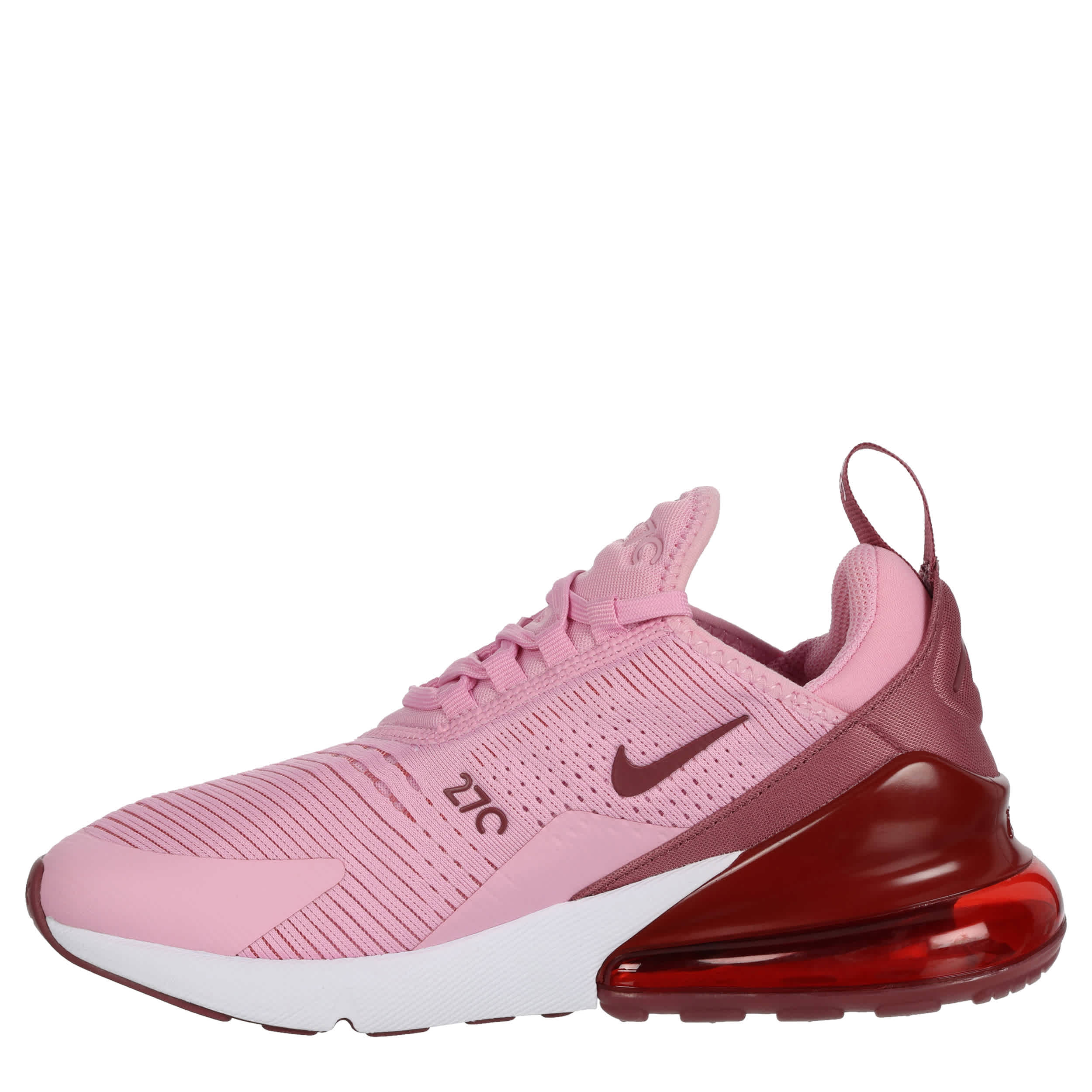 NIKE-WOMENS AIR MAX 270 SNEAKER-PINK & RED