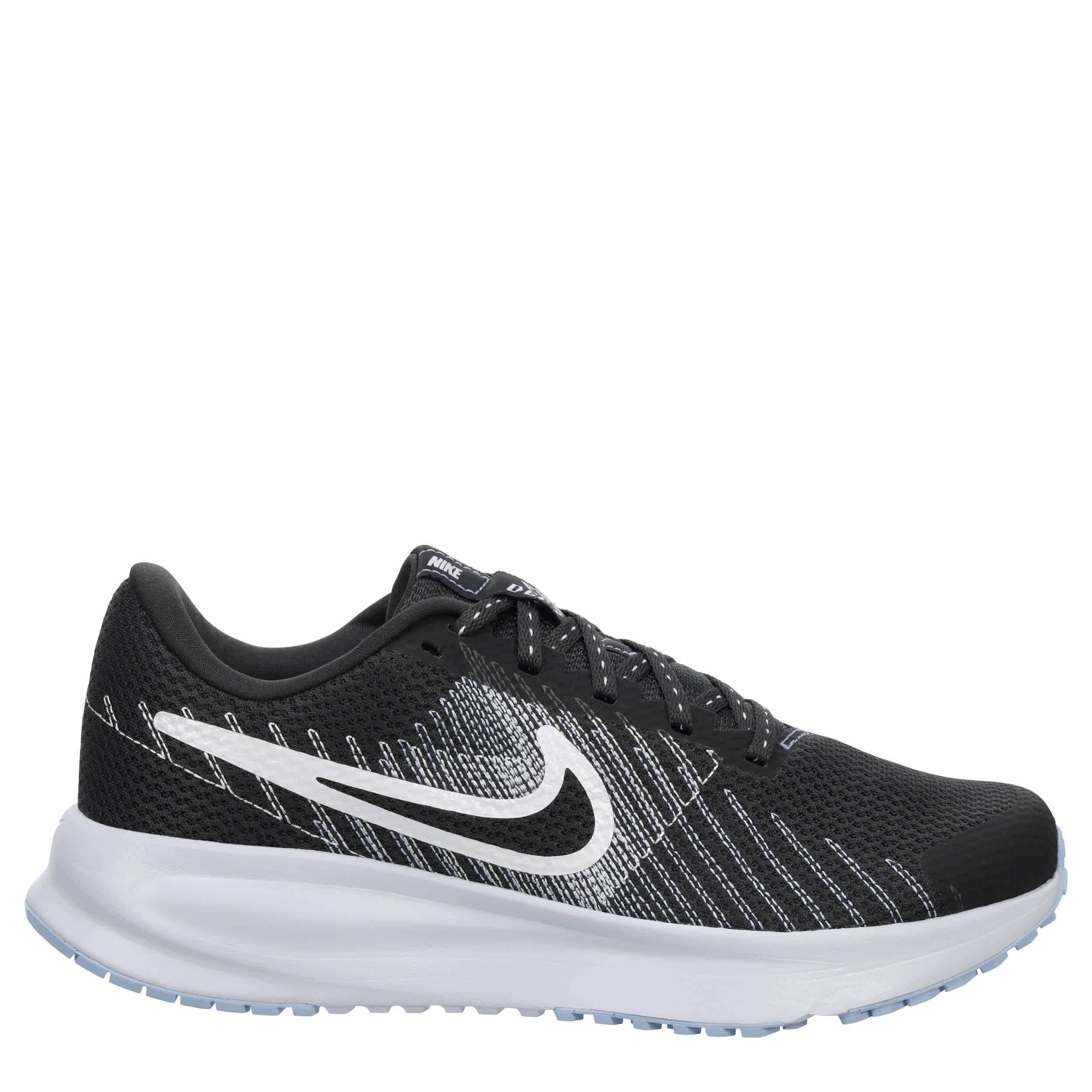 NIKE-WOMENS RUN DEFY RUNNING SHOE-DARK GREY & WHITE