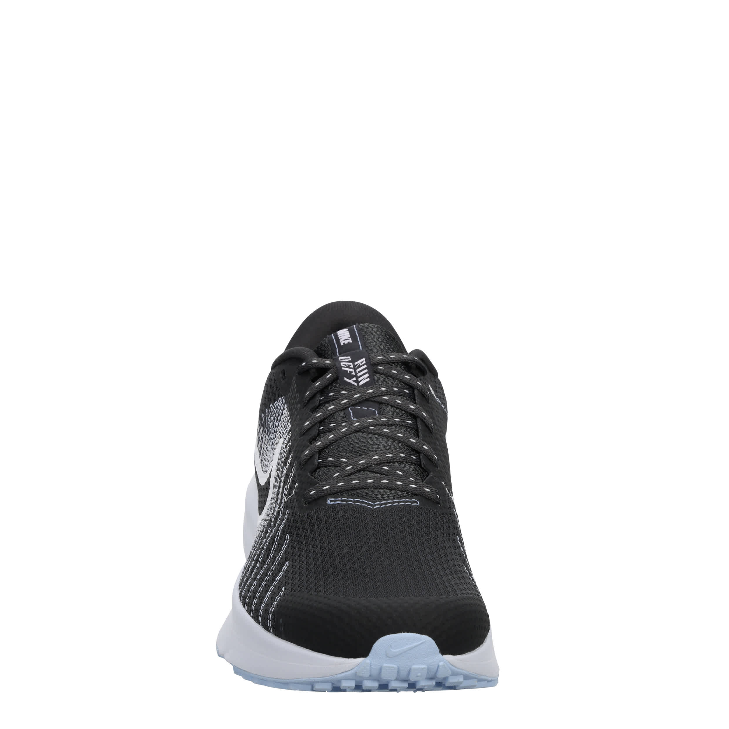 NIKE-WOMENS RUN DEFY RUNNING SHOE-DARK GREY & WHITE