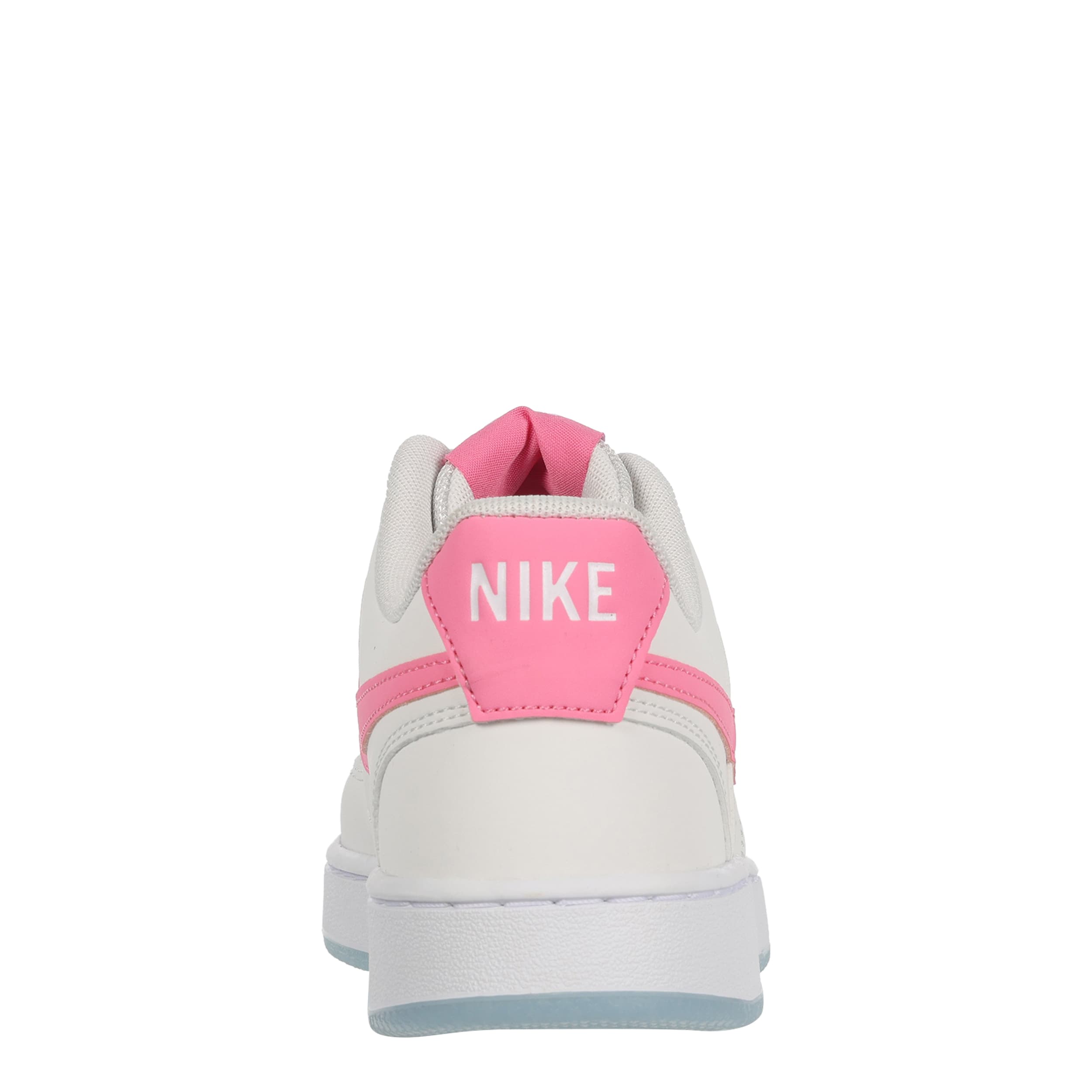 NIKE-WOMENS COURT VISION LOW SNEAKER-GREY & BRIGHT PINK