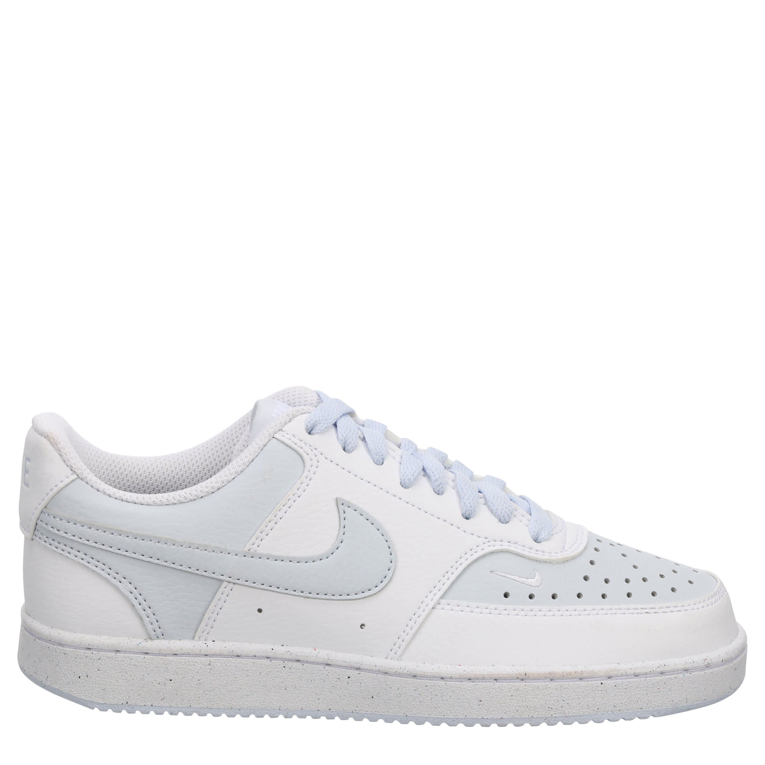 NIKE-WOMENS COURT VISION LOW SNEAKER-LIGHT BLUE & WHITE