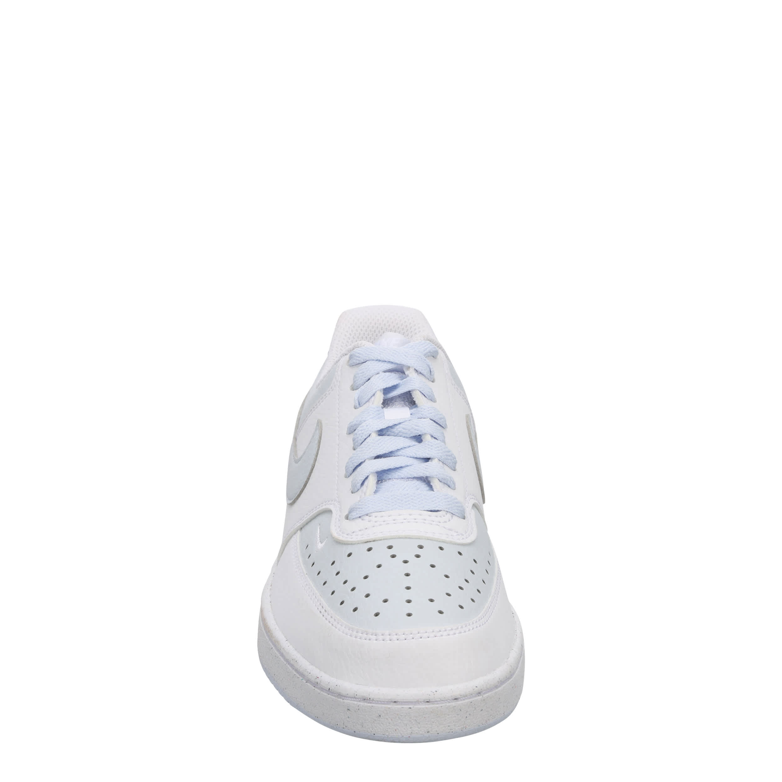 NIKE-WOMENS COURT VISION LOW SNEAKER-LIGHT BLUE & WHITE