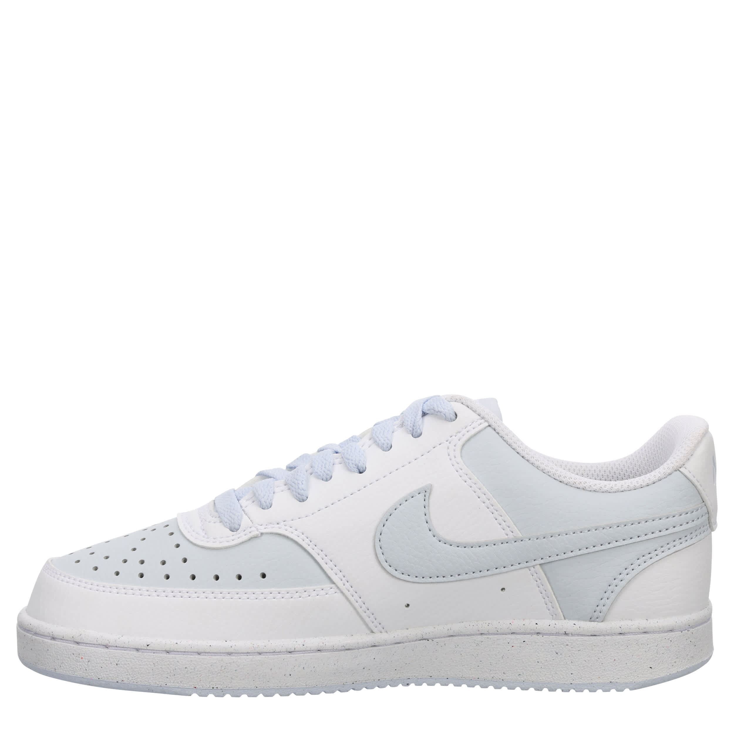 NIKE-WOMENS COURT VISION LOW SNEAKER-LIGHT BLUE & WHITE