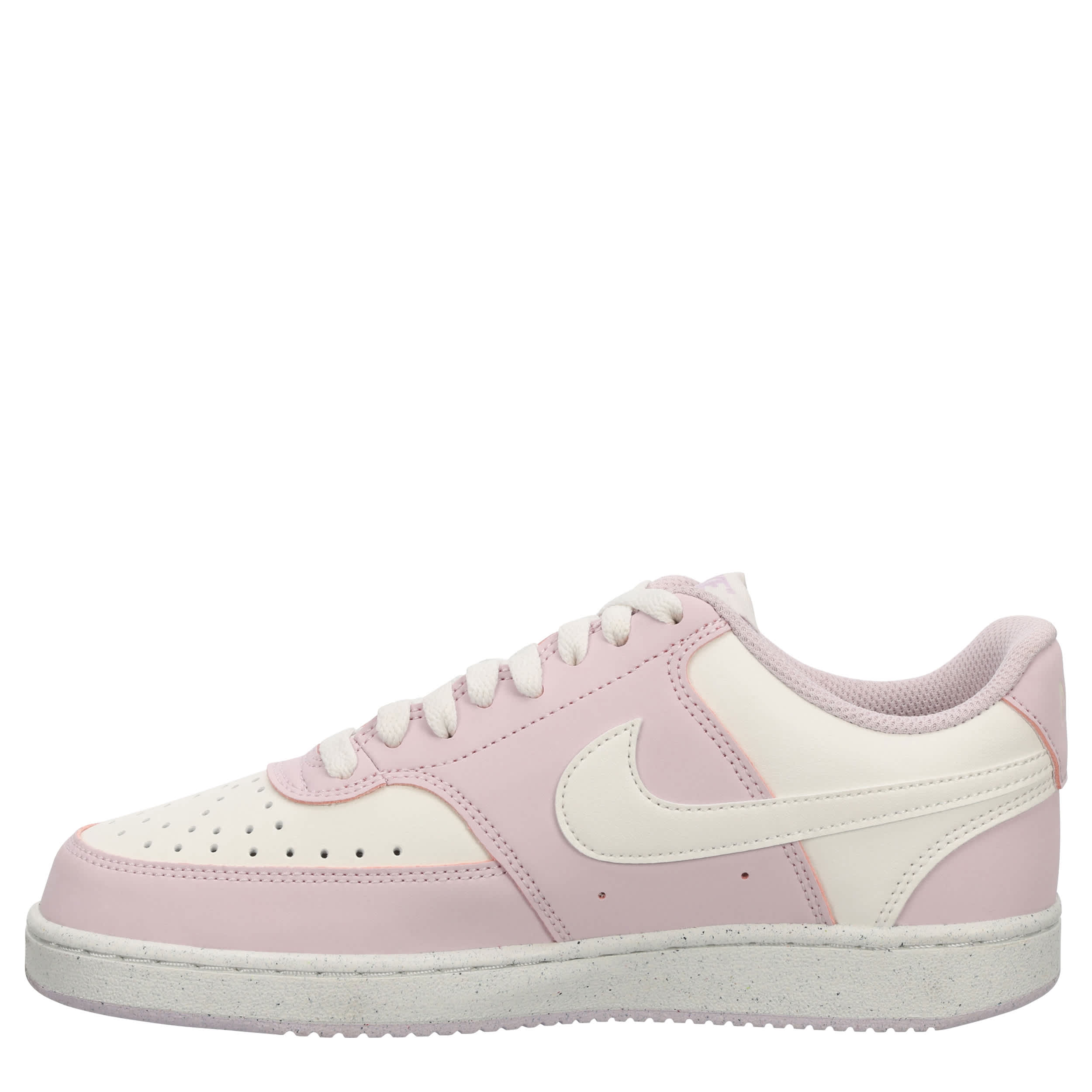 NIKE-WOMENS COURT VISION LOW SNEAKER-BLUSH & WHITE