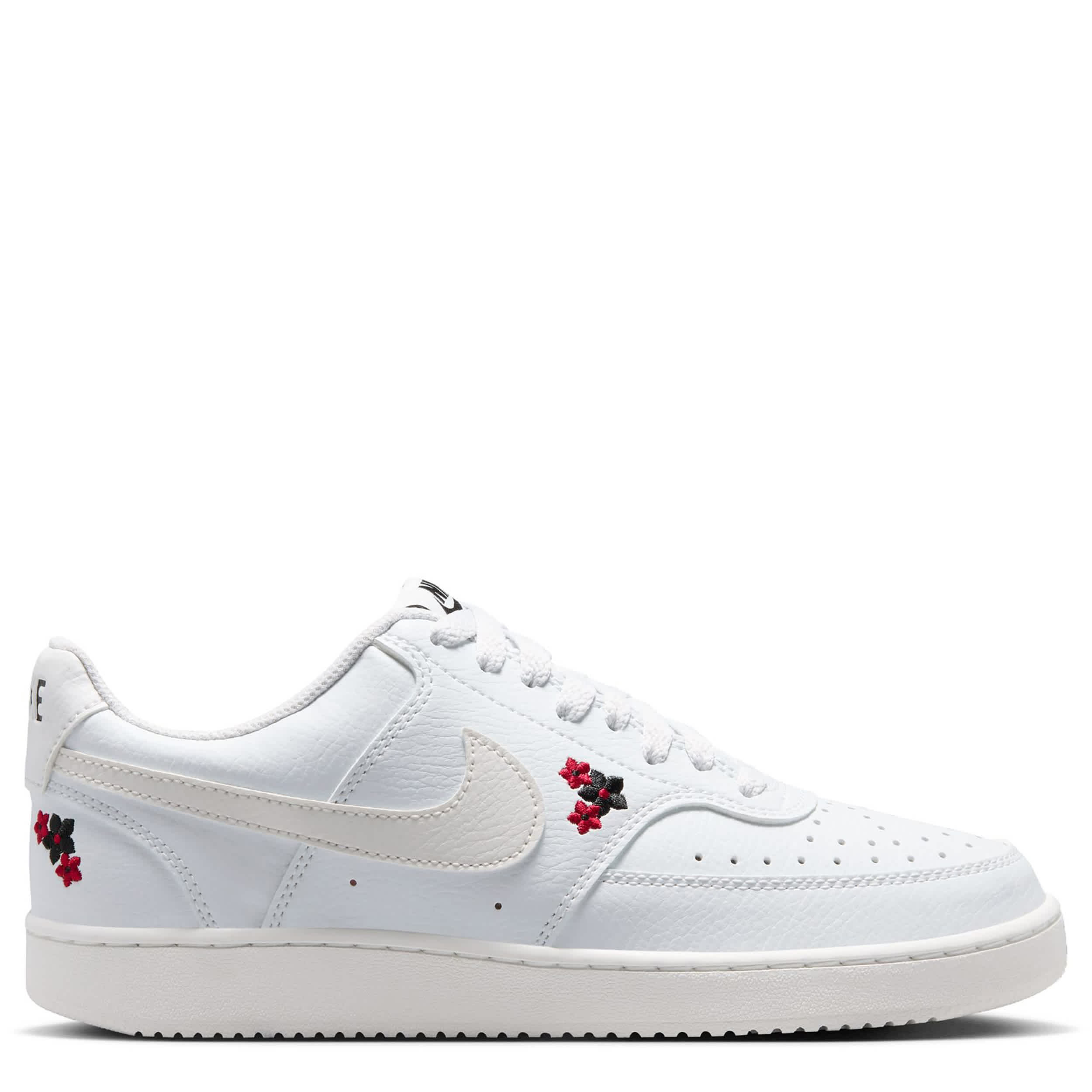 NIKE-WOMENS COURT VISION LOW SNEAKER-PALE GREY & FLORAL