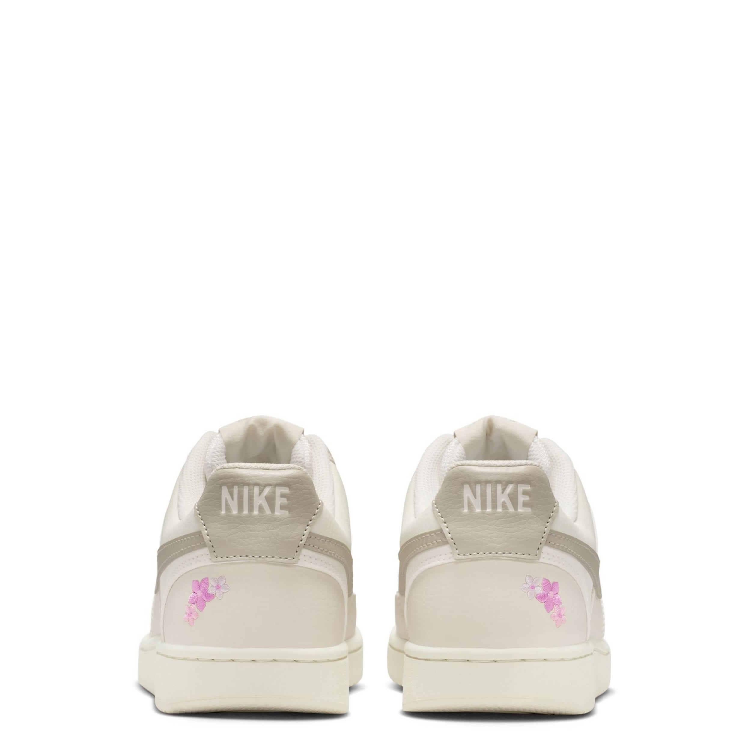 NIKE-WOMENS COURT VISION LOW SNEAKER-OFF WHITE & FLORAL