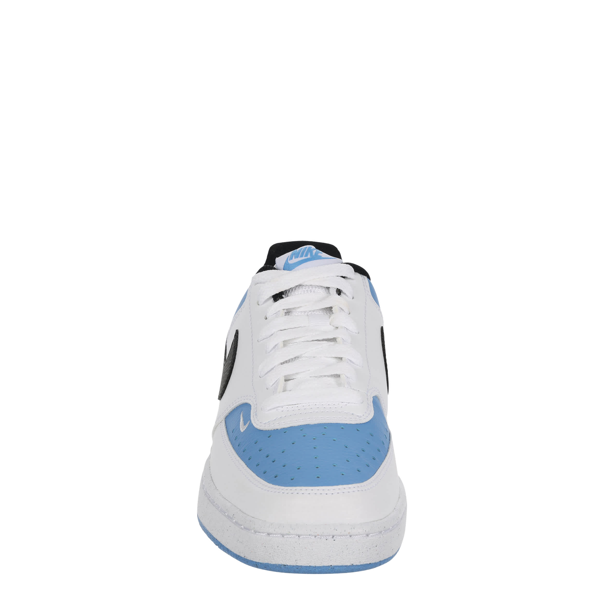 NIKE-WOMENS COURT VISION LOW SNEAKER-LIGHT BLUE & BLACK