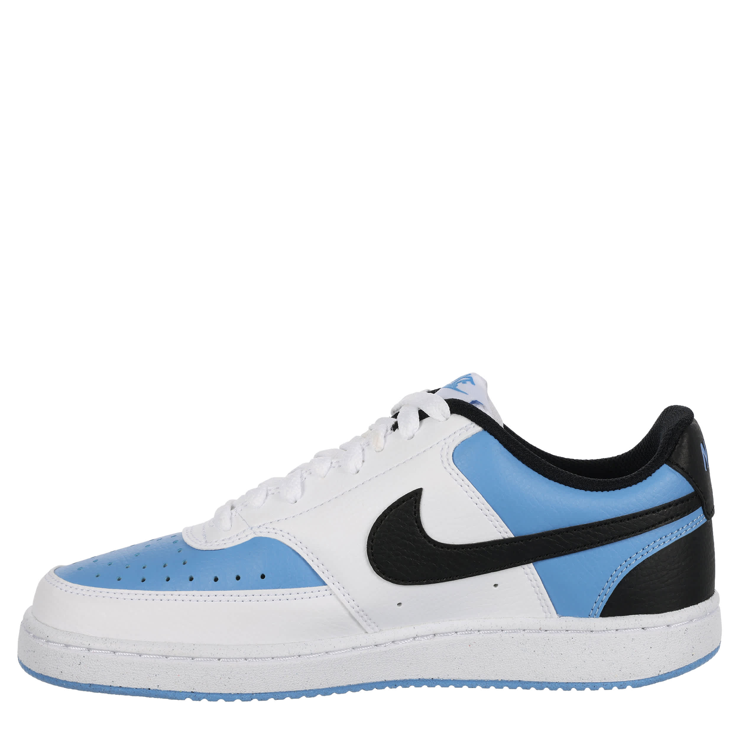 NIKE-WOMENS COURT VISION LOW SNEAKER-LIGHT BLUE & BLACK