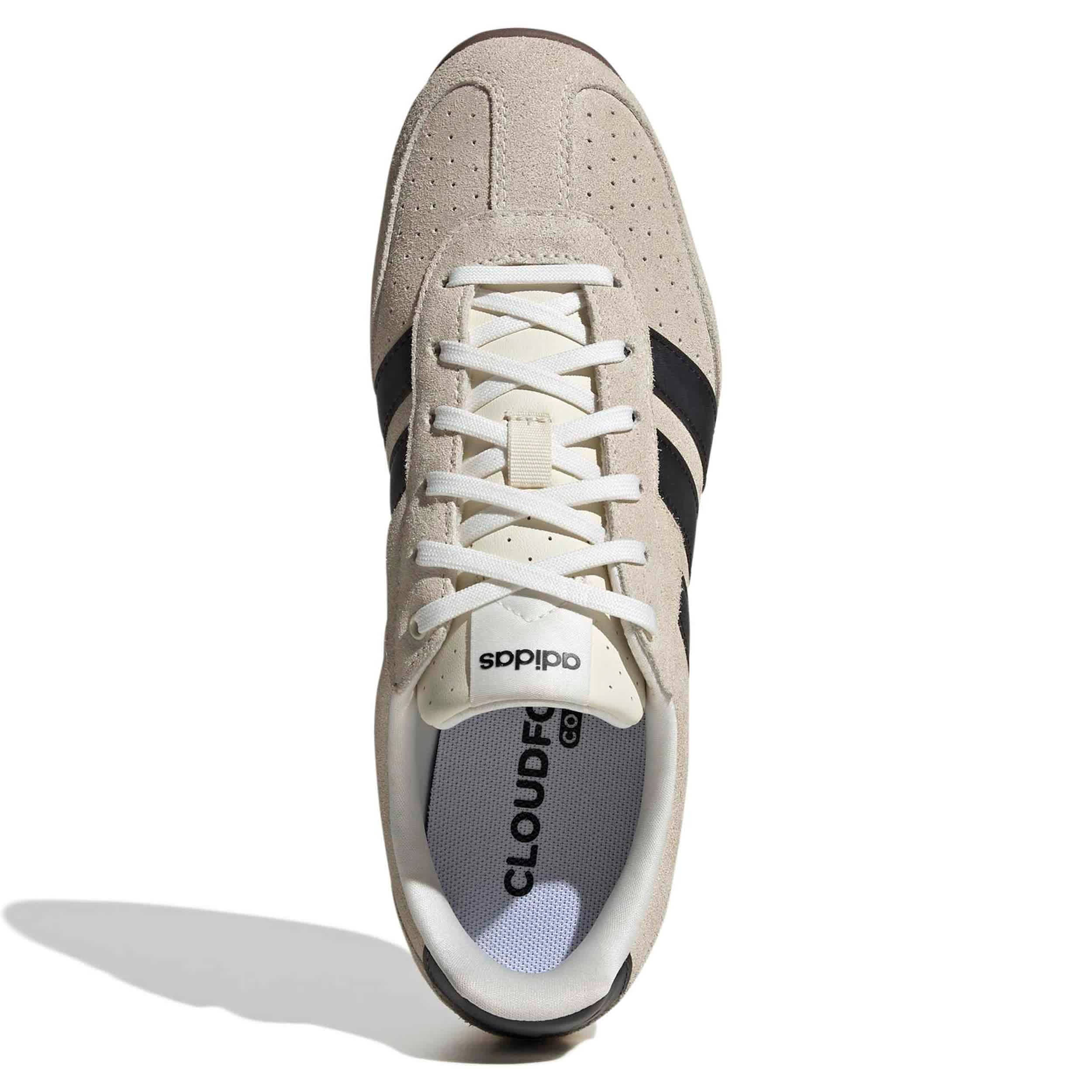 ADIDAS-WOMENS BARREDA LO SNEAKER-OFF WHITE & BLACK