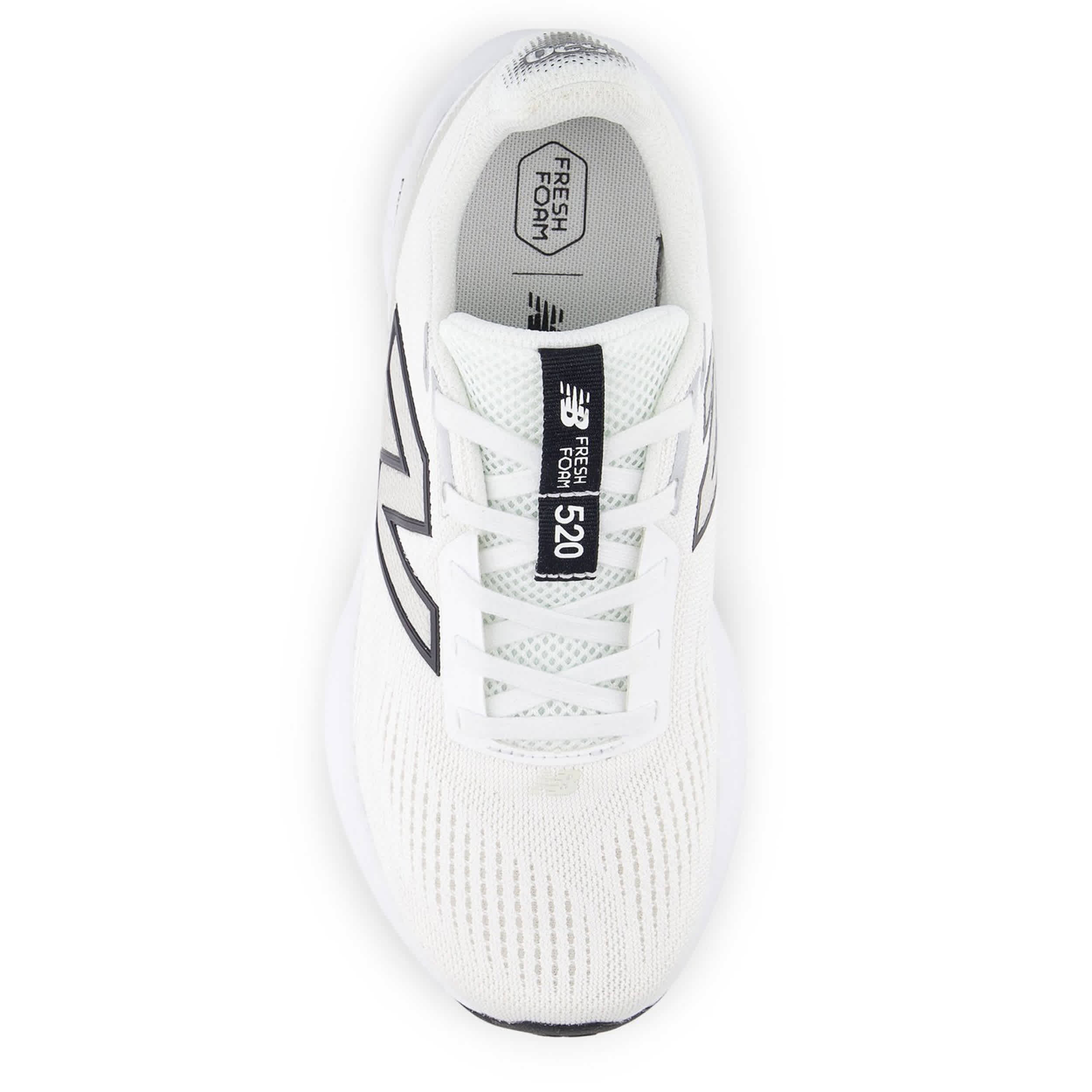 NEW BALANCE-WOMENS 520 V9 RUNNING SHOE-WHITE & BLACK
