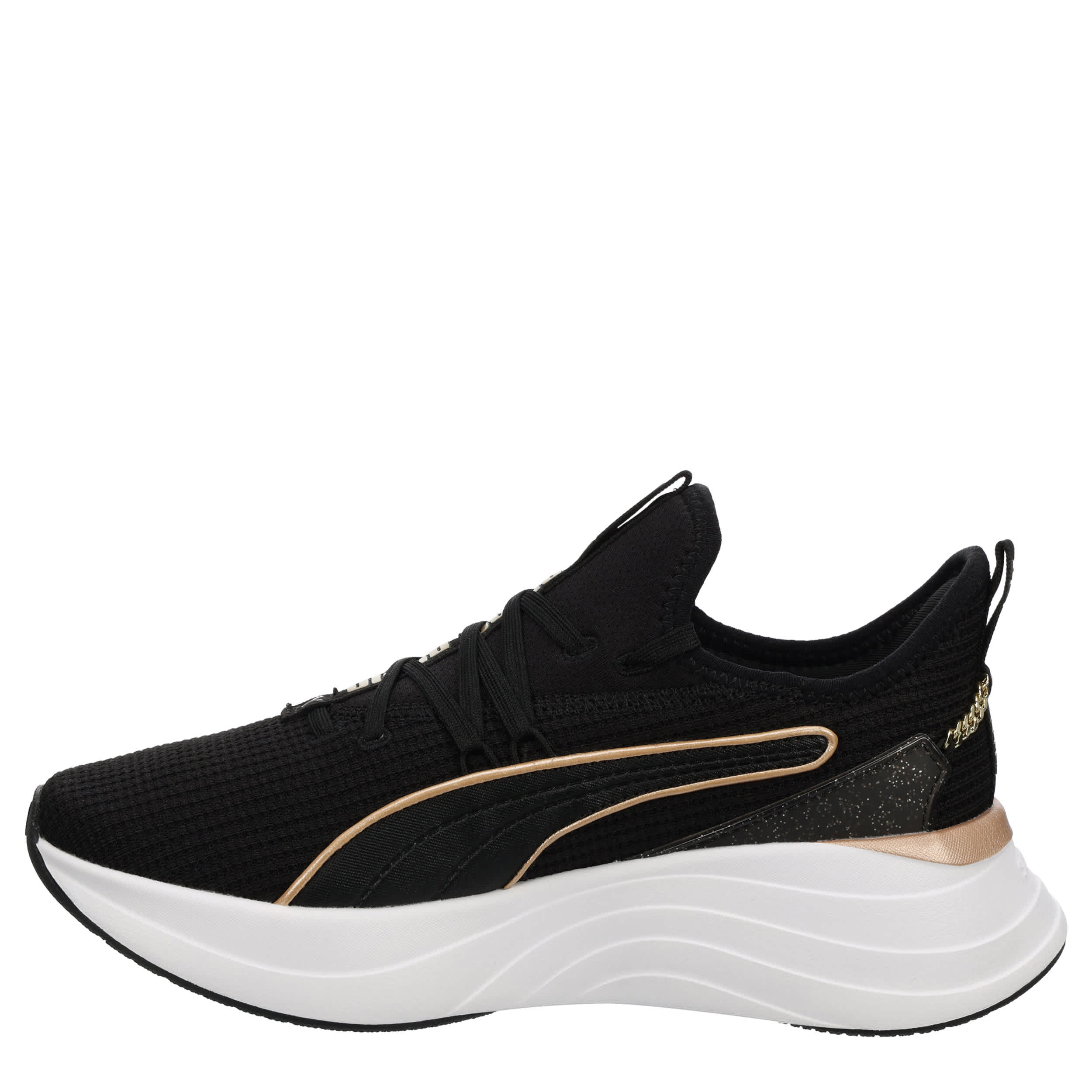 PUMA-WOMENS SABRINA RUNNING SHOE-BLACK & GOLD
