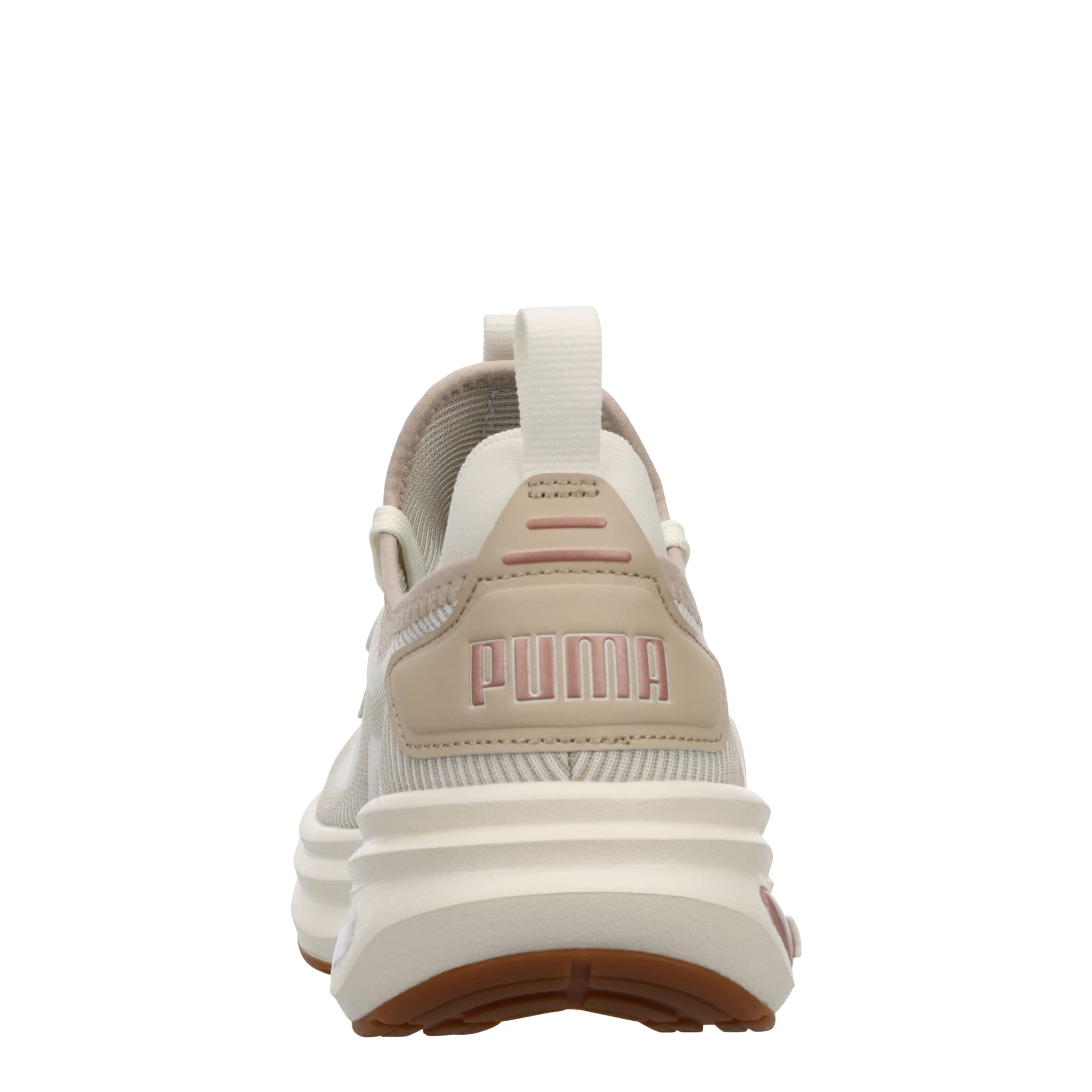 PUMA-WOMENS ENZO 6 HYPE RUNNING SHOE-OFF WHITE & TAN