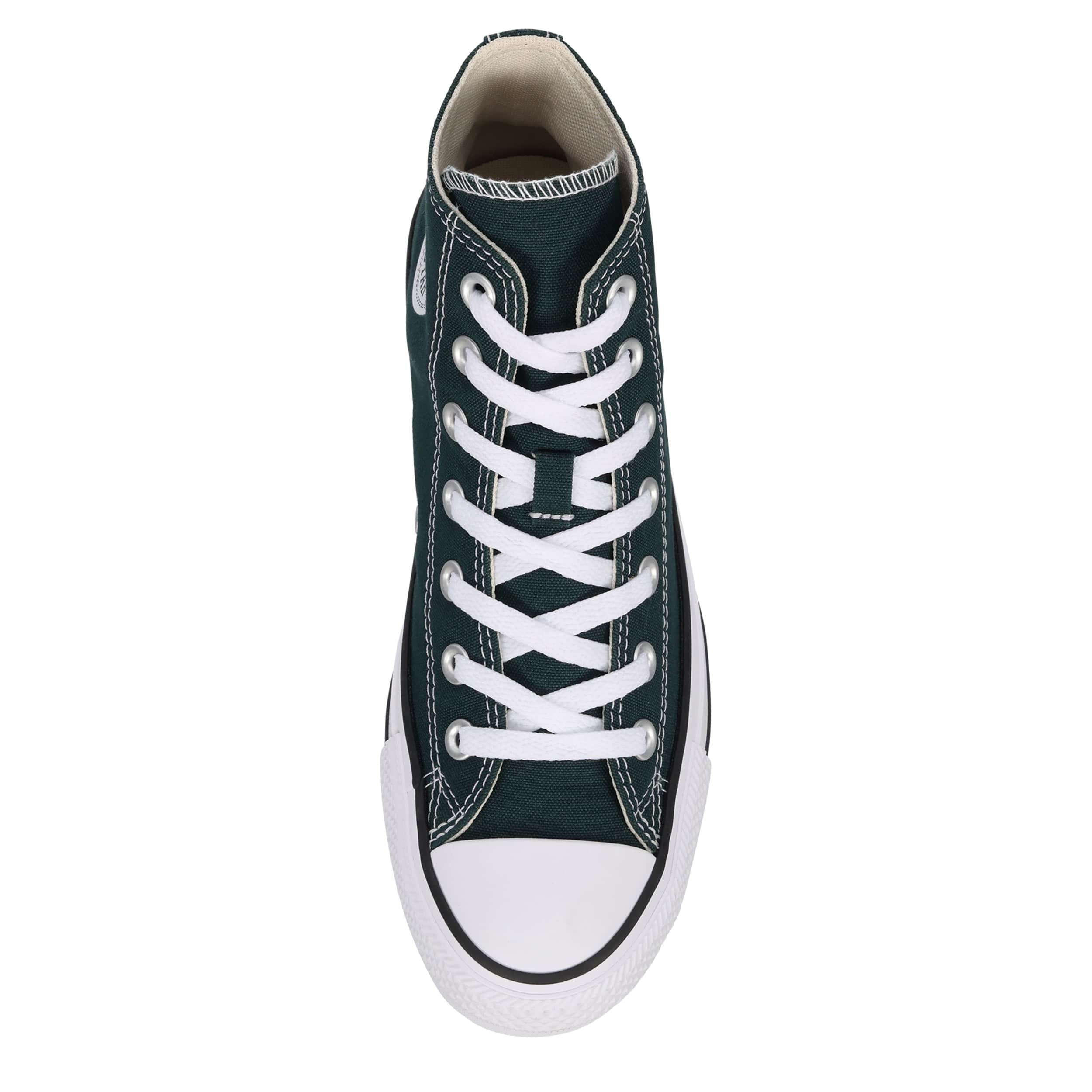 CONVERSE-WOMENS CHUCK TAYLOR ALL STAR HIGH TOP SNEAKER-DARK GREEN & 