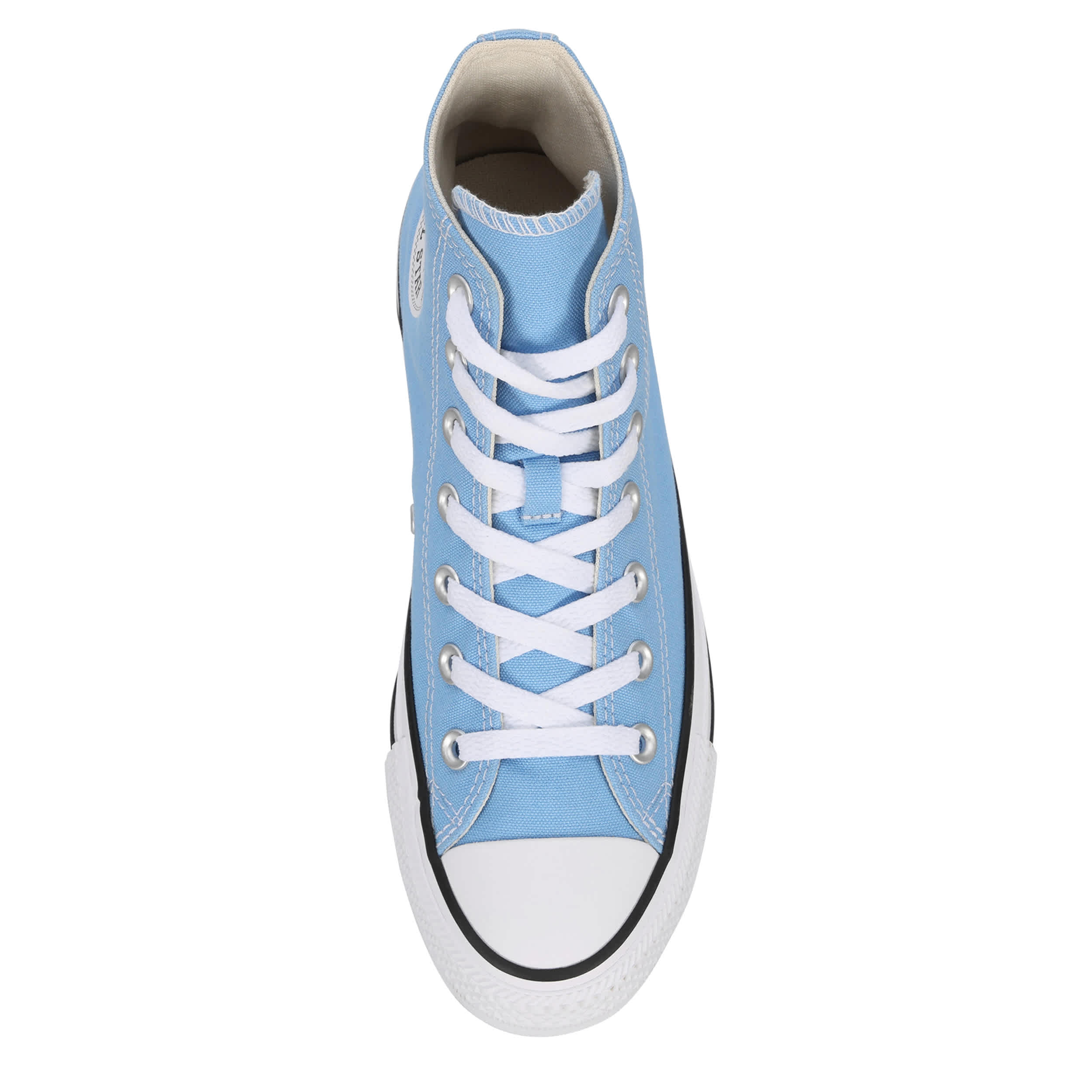 CONVERSE-WOMENS CHUCK TAYLOR ALL STAR HIGH TOP SNEAKER-LIGHT BLUE & 