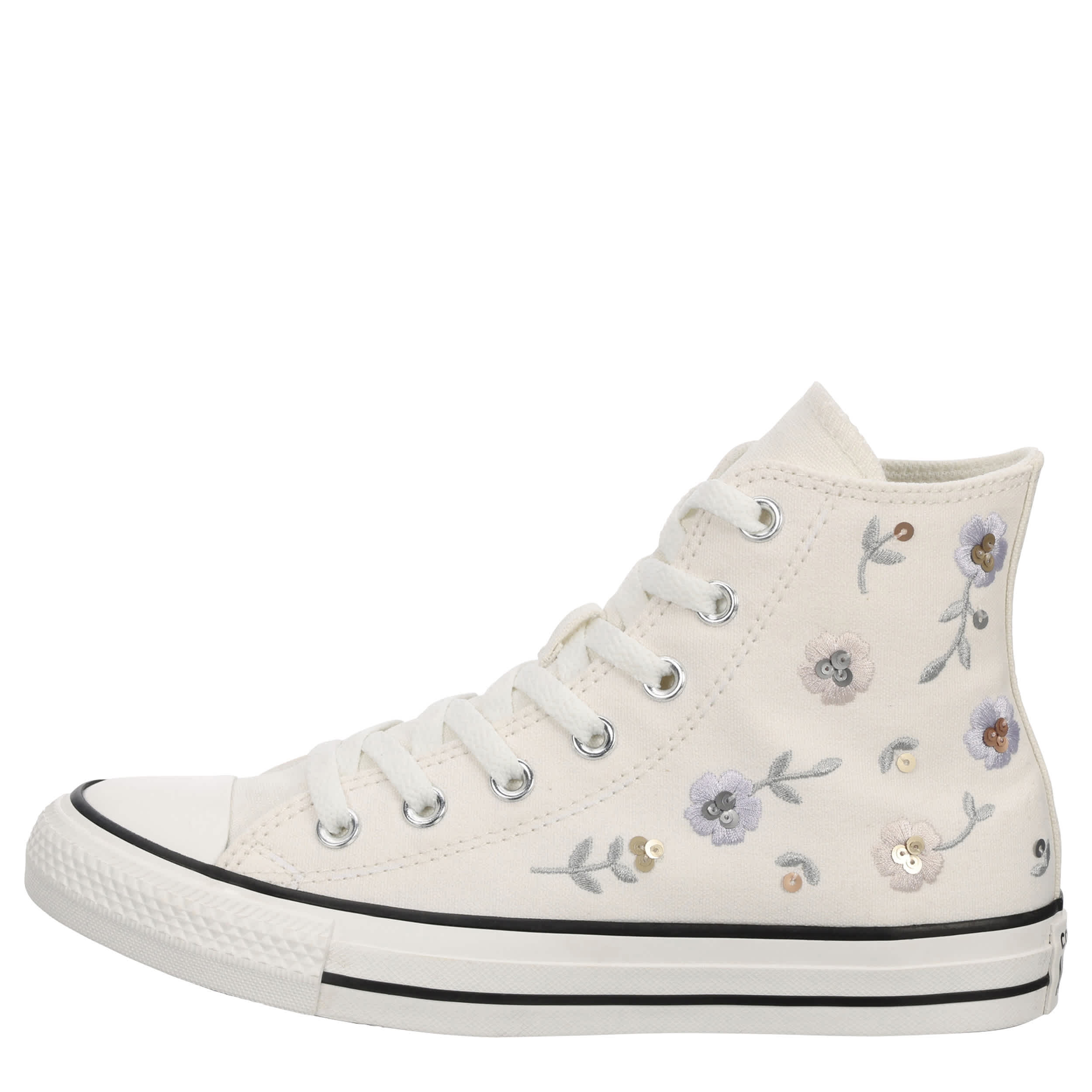CONVERSE-WOMENS CHUCK TAYLOR ALL STAR HIGH TOP SNEAKER-OFF WHITE & MULTICOLOR