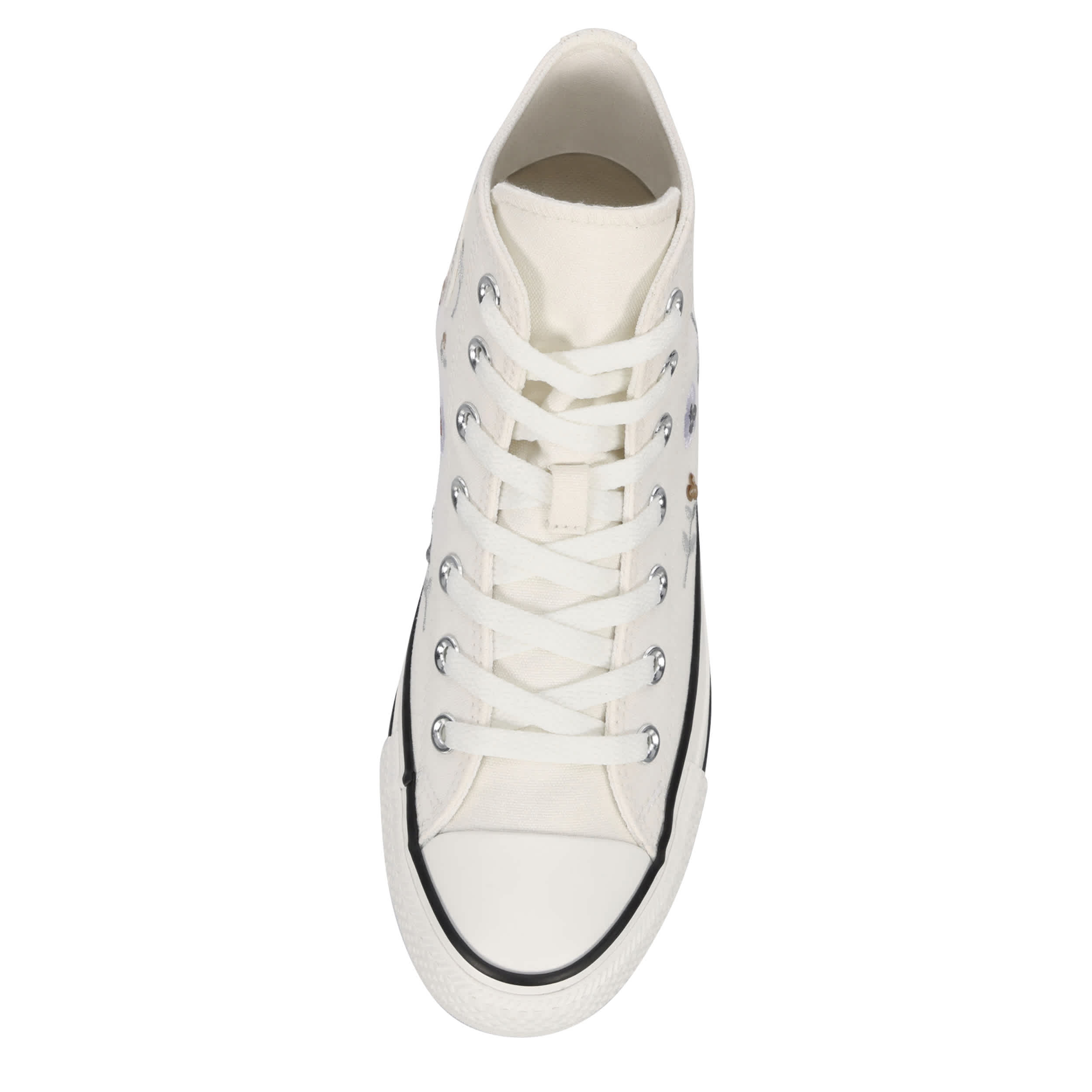 CONVERSE-WOMENS CHUCK TAYLOR ALL STAR HIGH TOP SNEAKER-OFF WHITE & MULTICOLOR