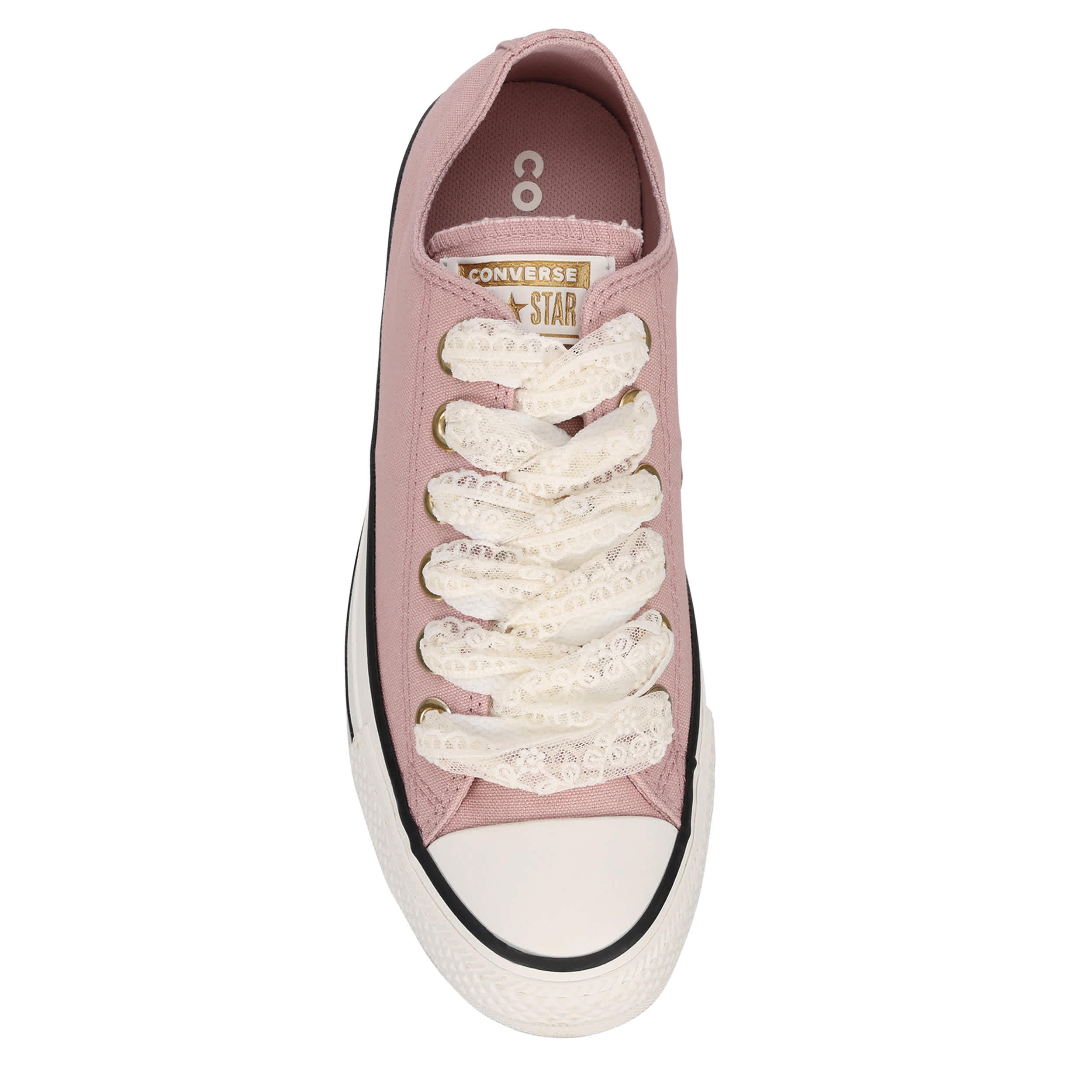 CONVERSE-UNISEX CHUCK TAYLOR ALL STAR LOW TOP SNEAKER-MAUVE & OFF WHITE