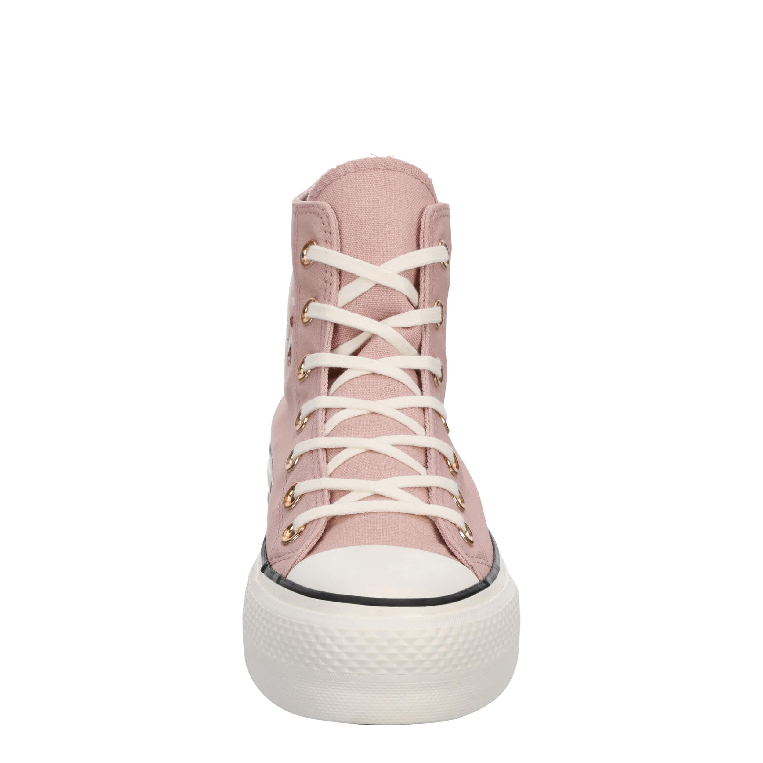 CONVERSE-WOMENS CHUCK TAYLOR ALL STAR HIGH TOP PLATFORM SNEAKER-MAUVE & GOLD