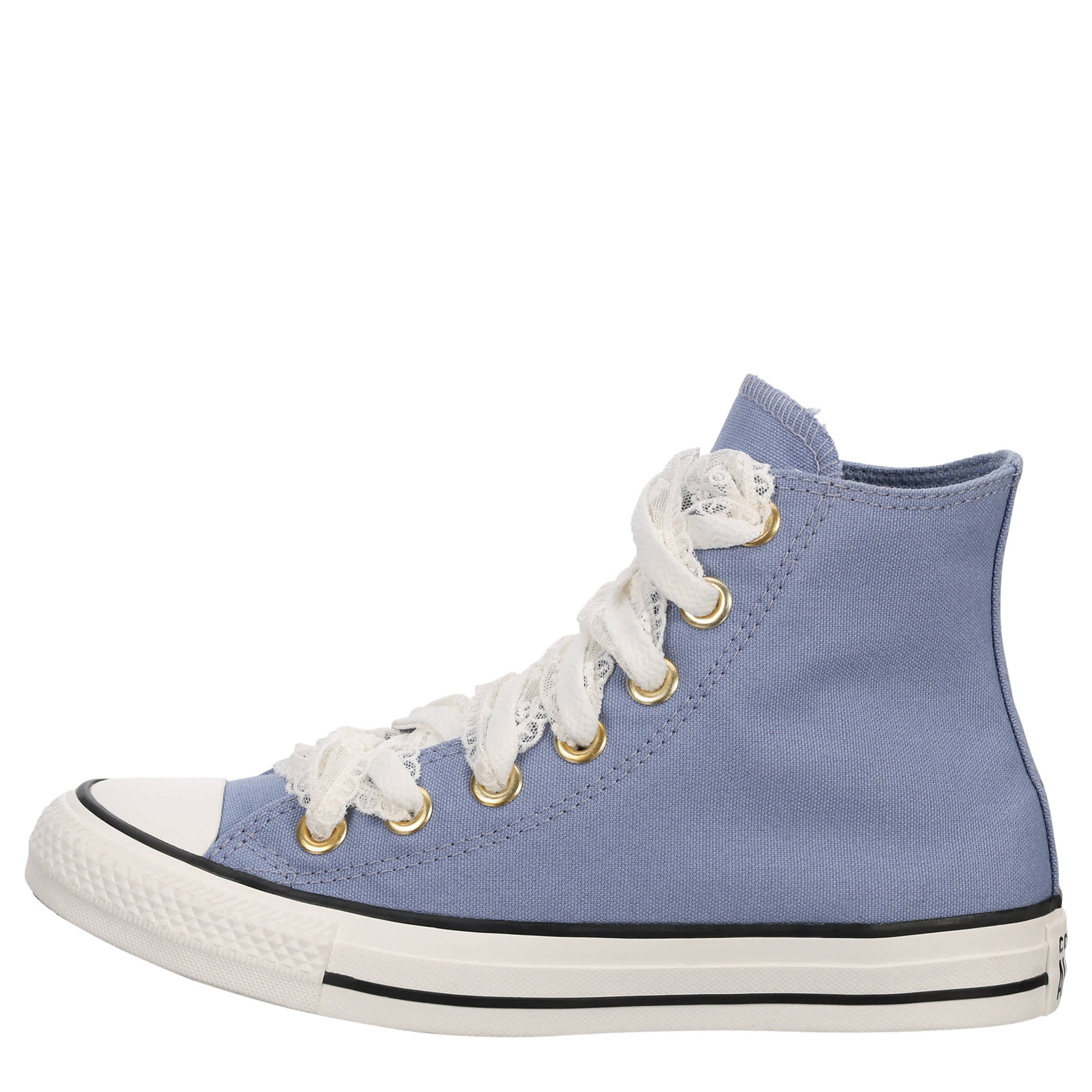 CONVERSE-WOMENS CHUCK TAYLOR ALL STAR HIGH TOP SNEAKER-BLUE & GOLD