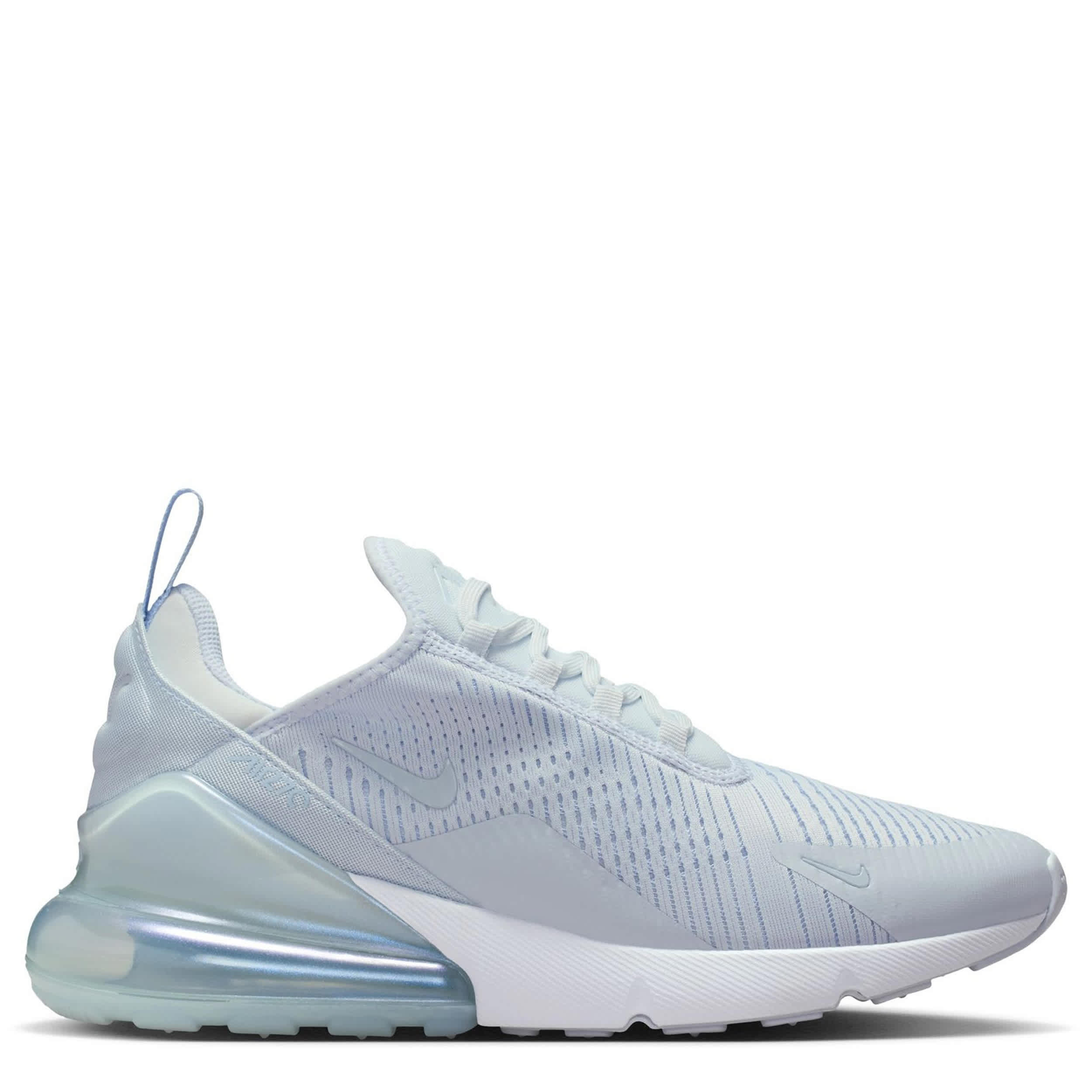 NIKE-WOMENS AIR MAX 270 SNEAKER-PALE BLUE & WHITE