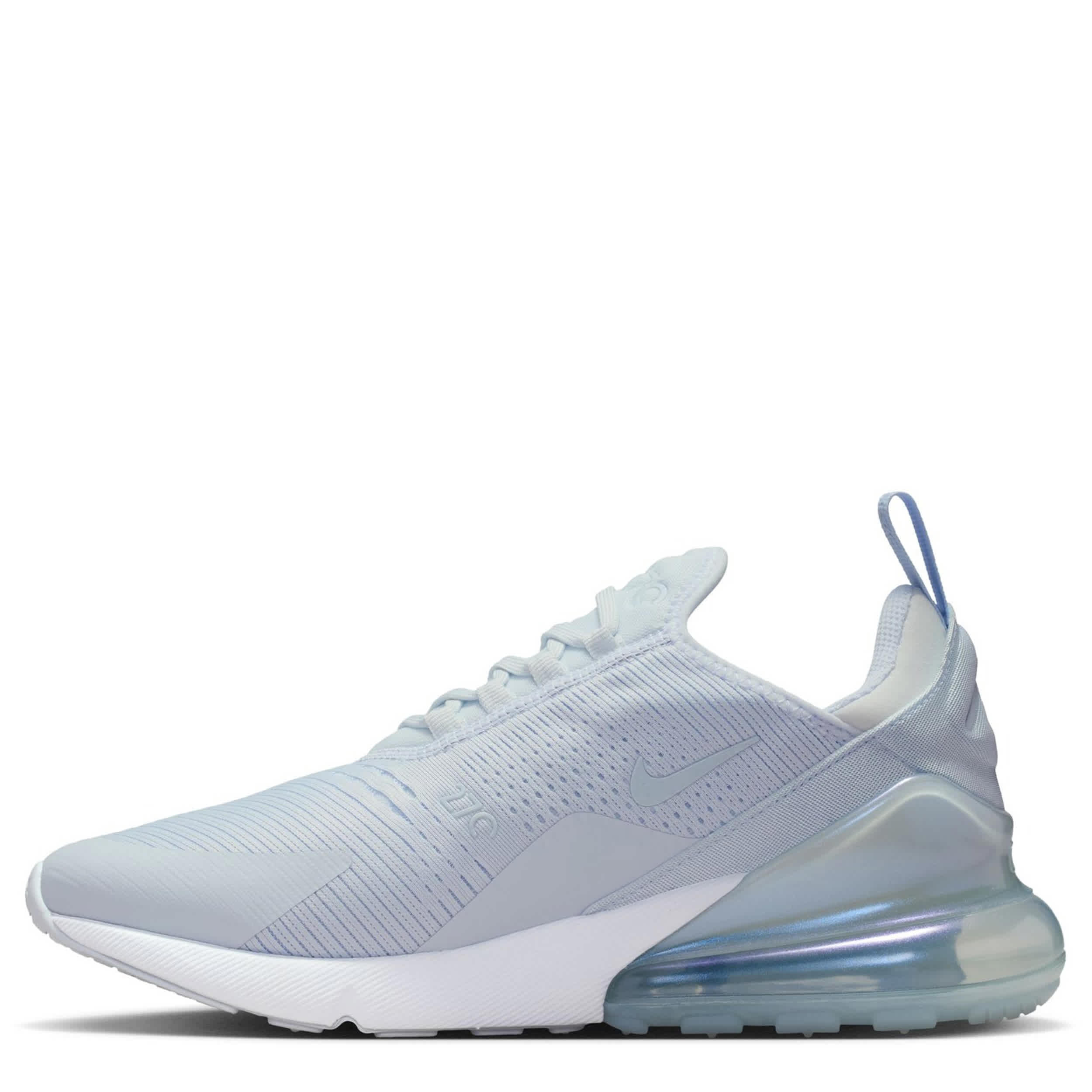 NIKE-WOMENS AIR MAX 270 SNEAKER-PALE BLUE & WHITE