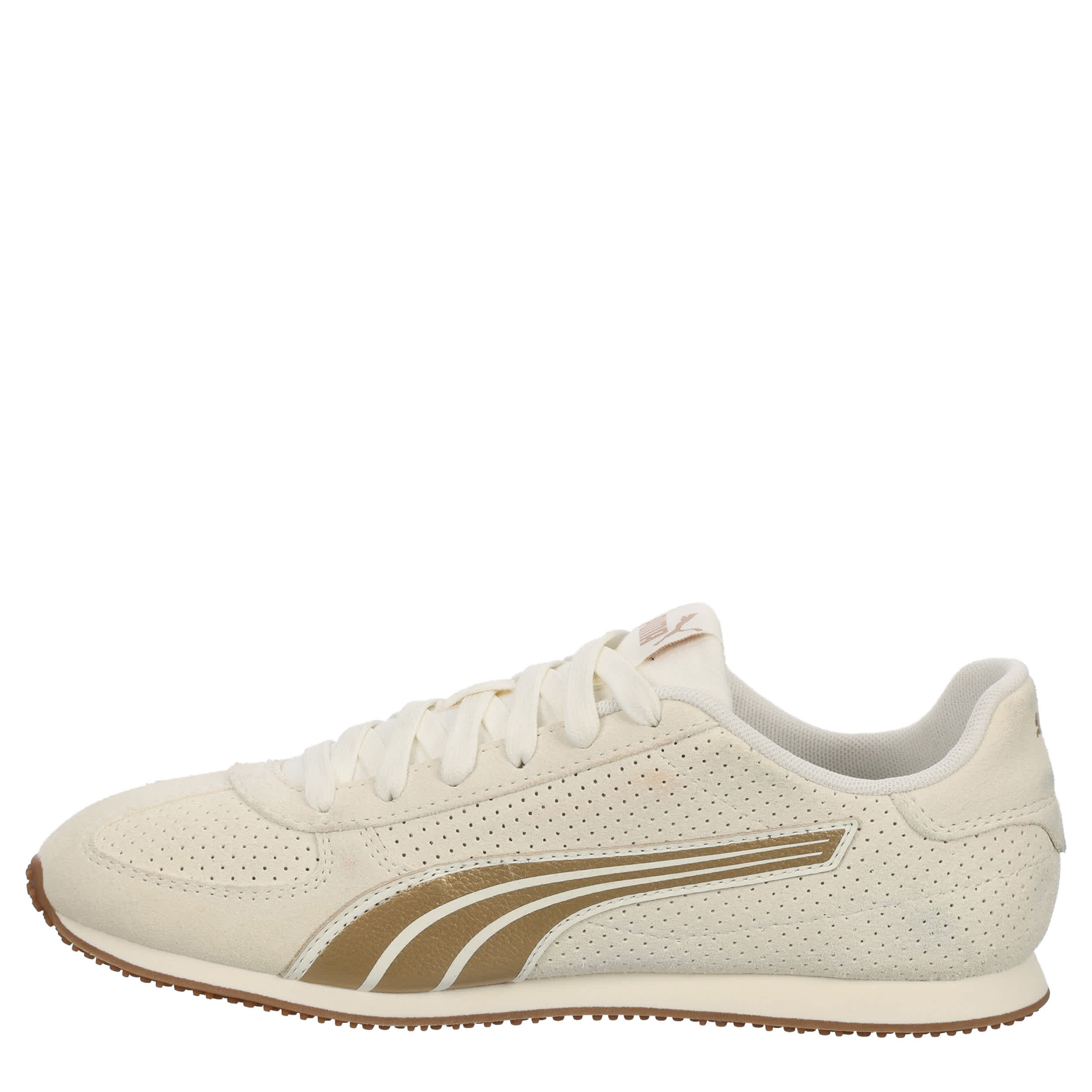 PUMA-WOMENS ST TRACK SNEAKER-OFF WHITE & GOLD