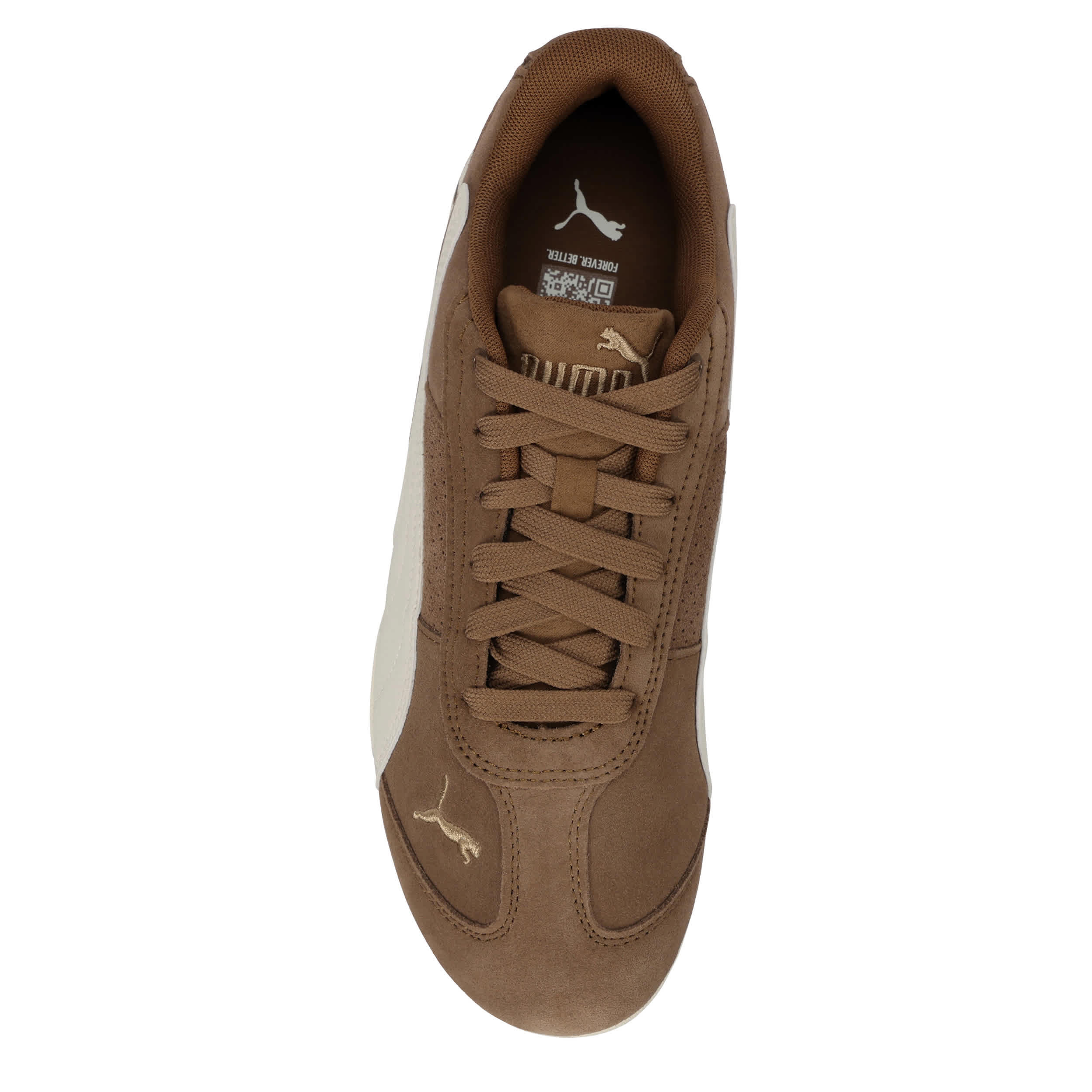PUMA-WOMENS REPLICATCH SNEAKER-BROWN & WHITE