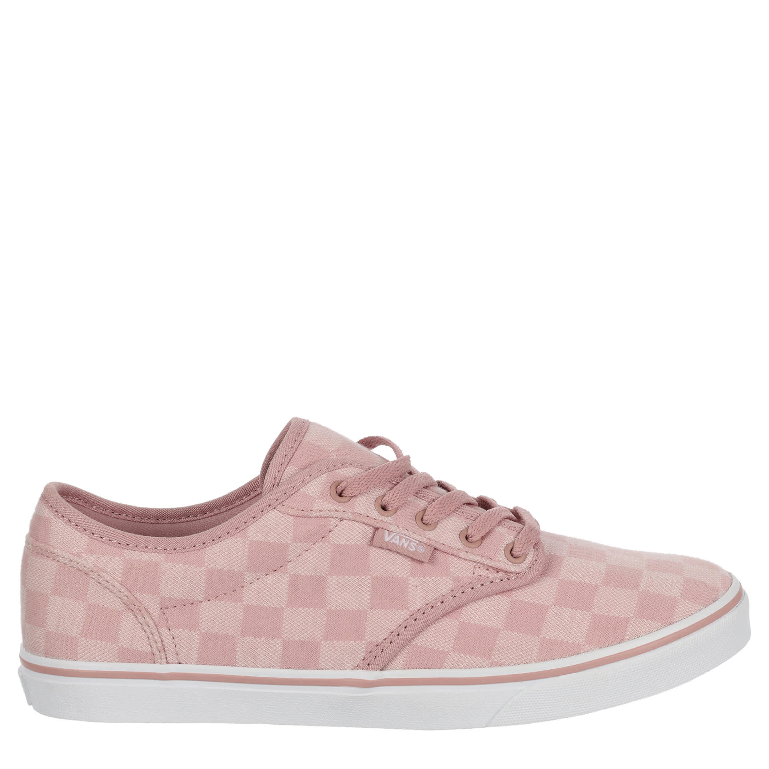 VANS-WOMENS ATWOOD LOW SNEAKER-MAUVE & WHITE