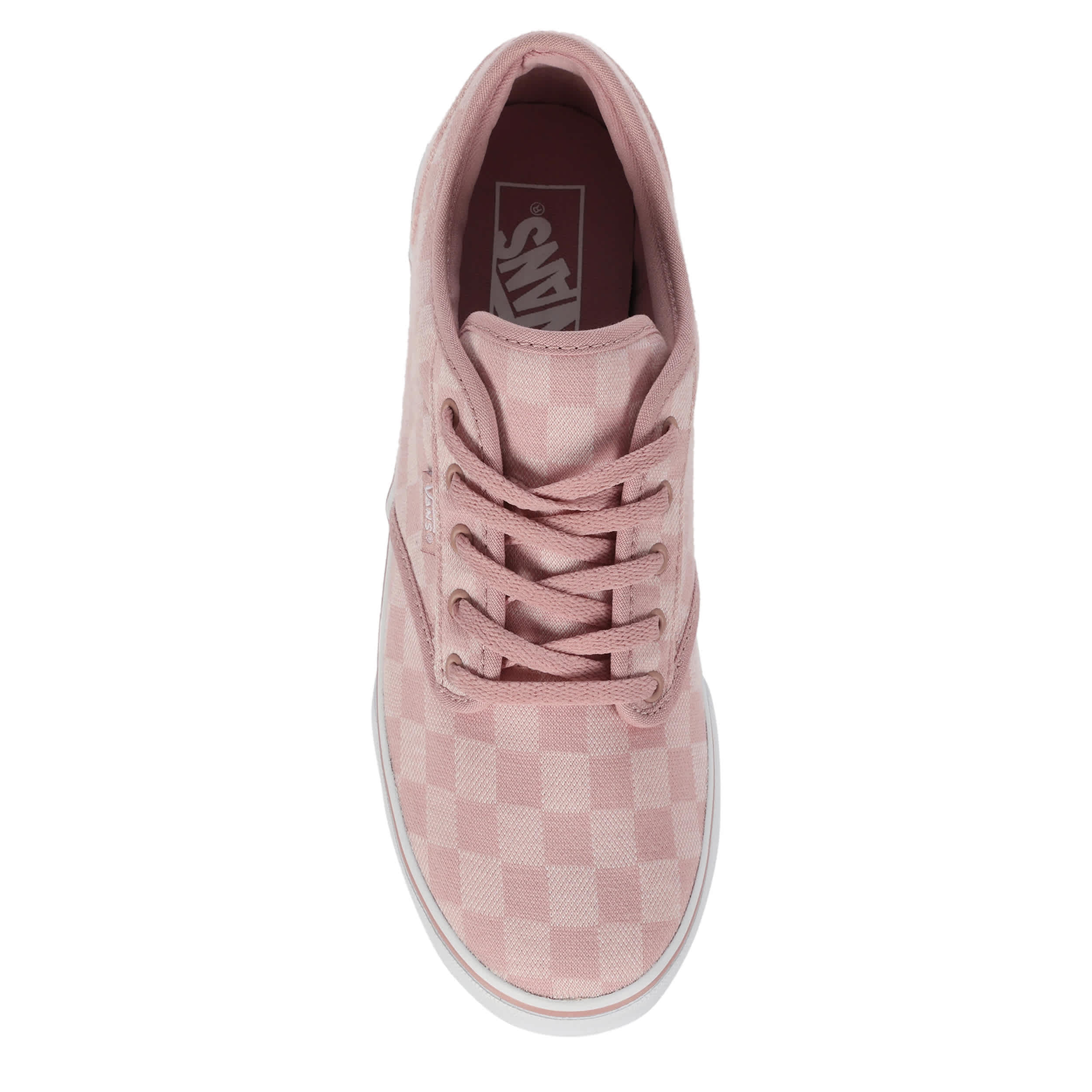 VANS-WOMENS ATWOOD LOW SNEAKER-MAUVE & WHITE