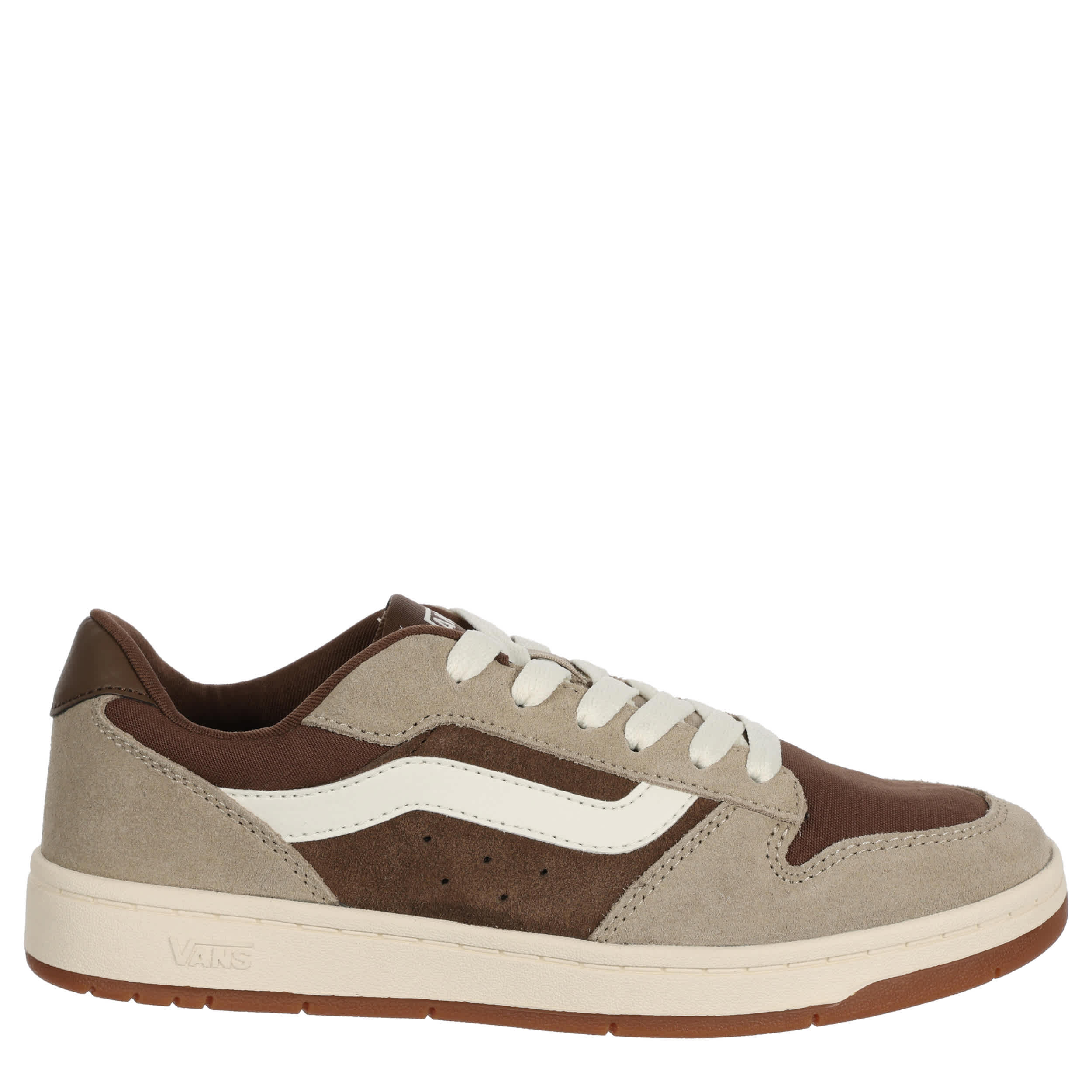 VANS-WOMENS RYLAND SNEAKER-BROWN & IVORY