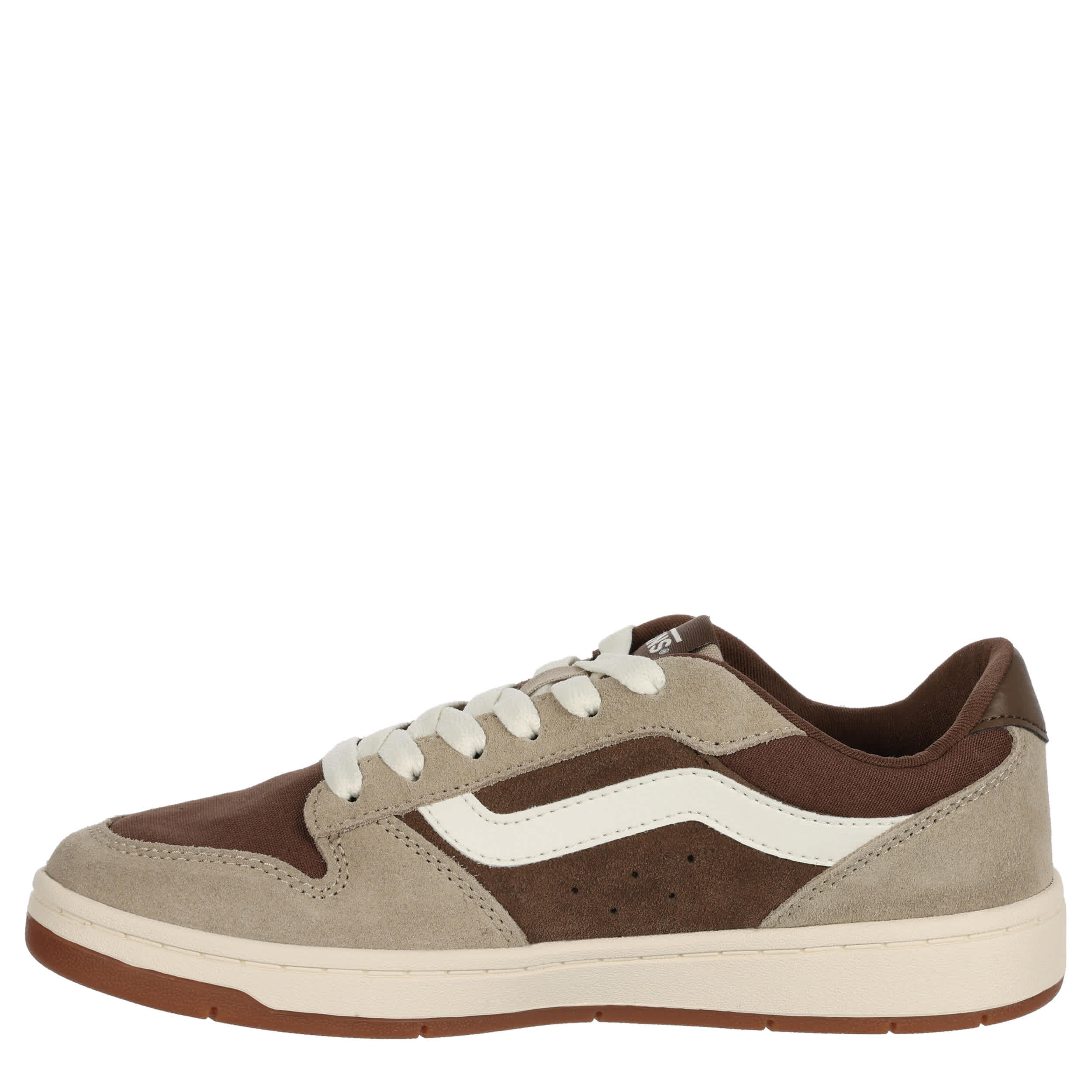VANS-WOMENS RYLAND SNEAKER-BROWN & IVORY