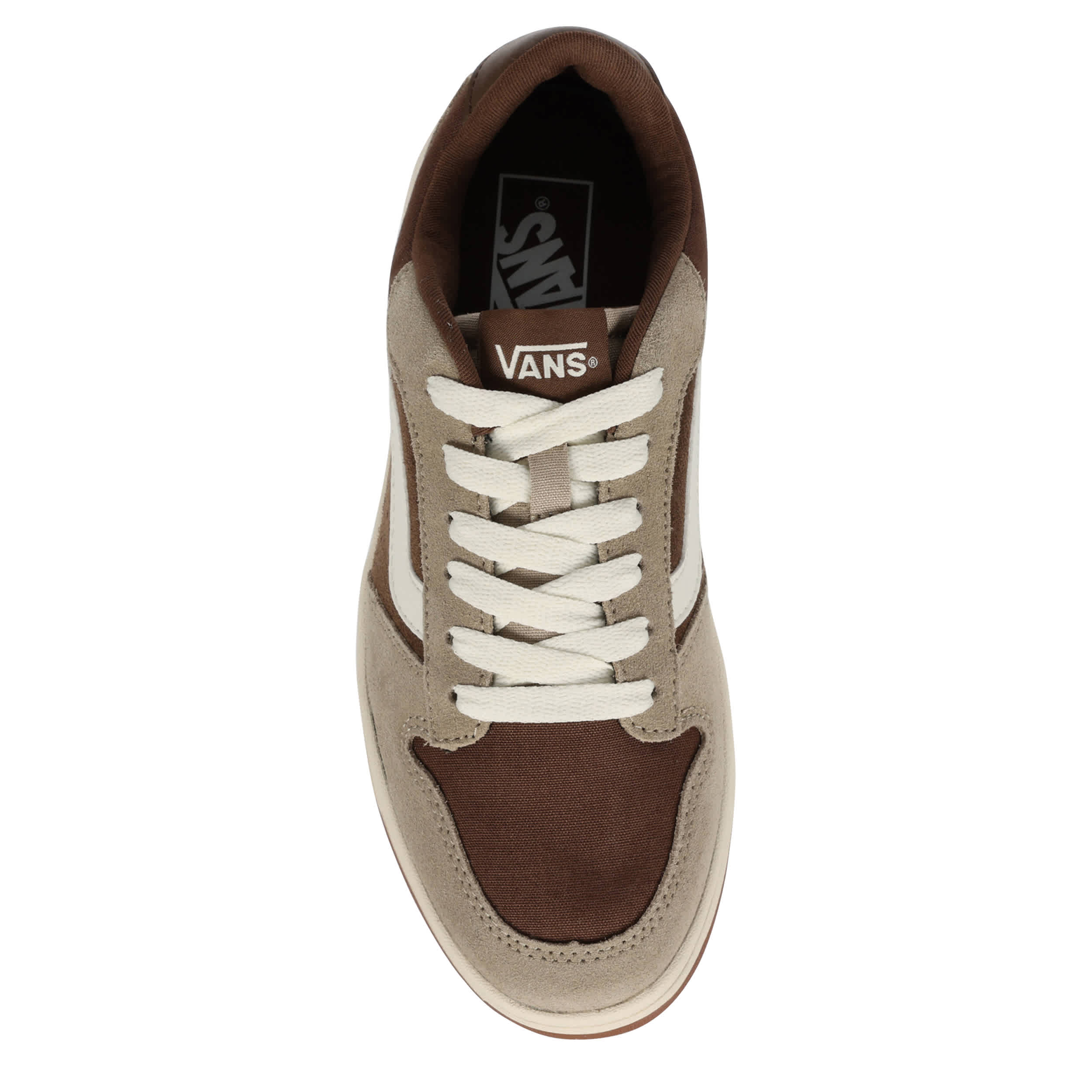 VANS-WOMENS RYLAND SNEAKER-BROWN & IVORY
