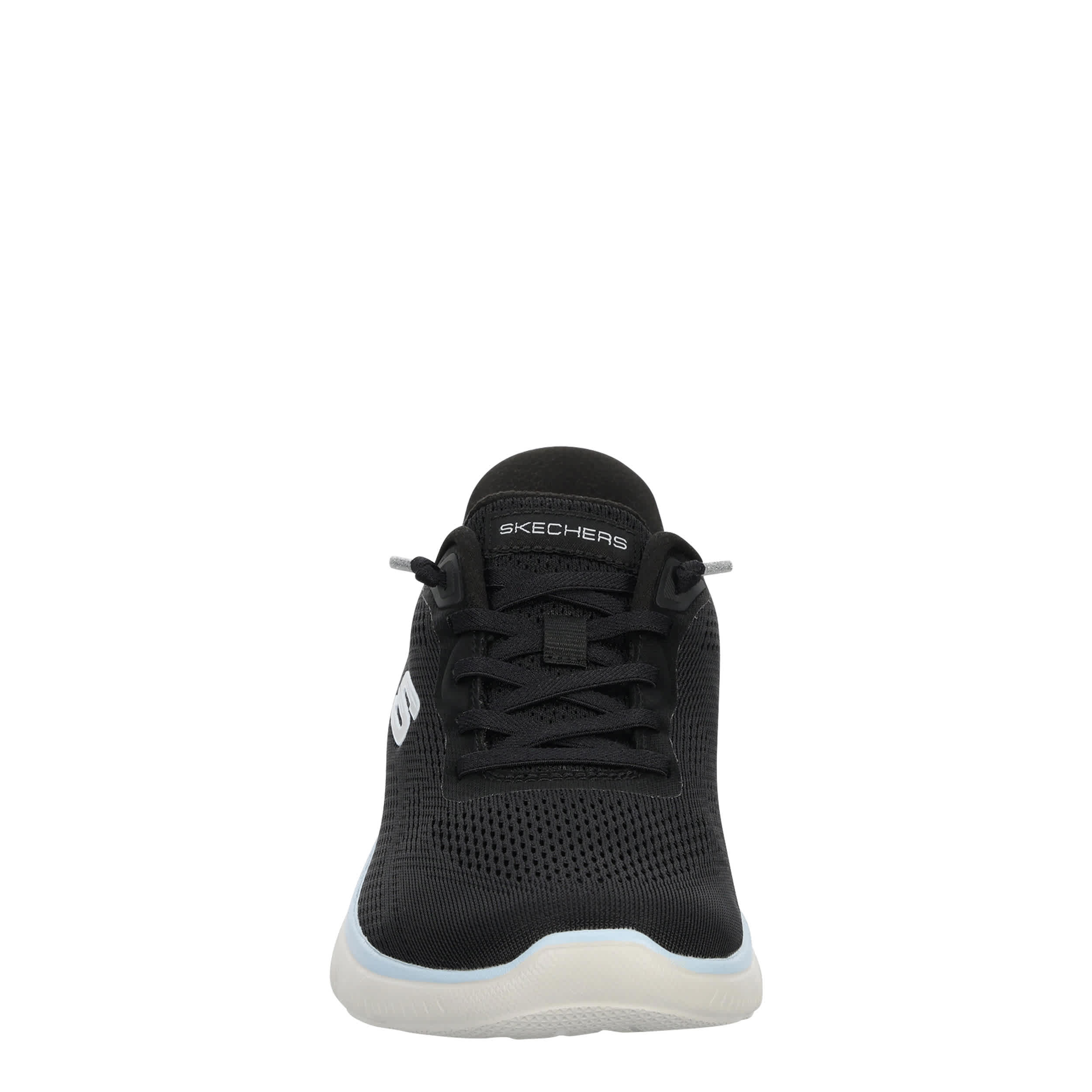 SKECHERS-WOMENS SLIP-INS SUMMITS RUNNING SHOE-BLACK & MULTICOLOR