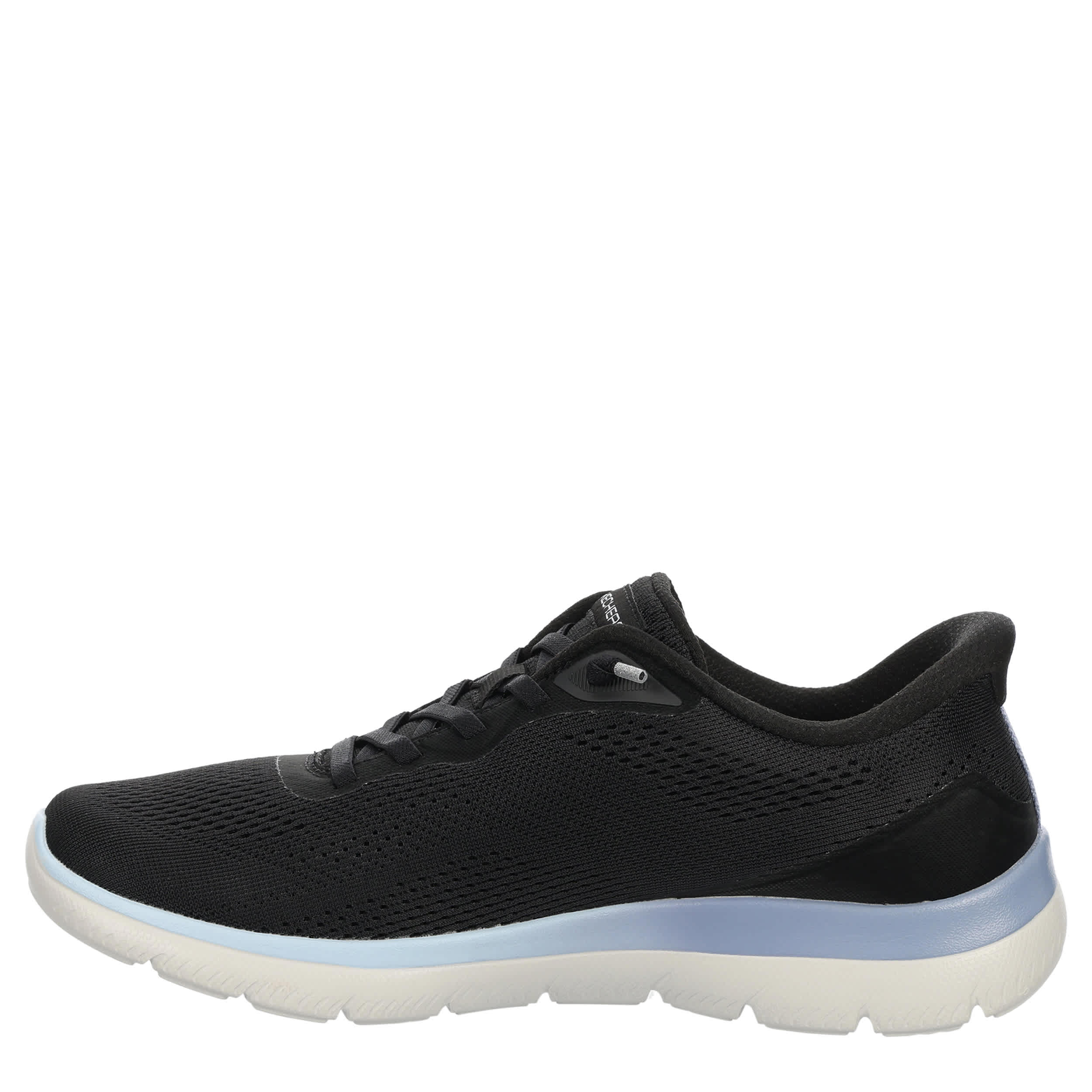 SKECHERS-WOMENS SLIP-INS SUMMITS RUNNING SHOE-BLACK & MULTICOLOR
