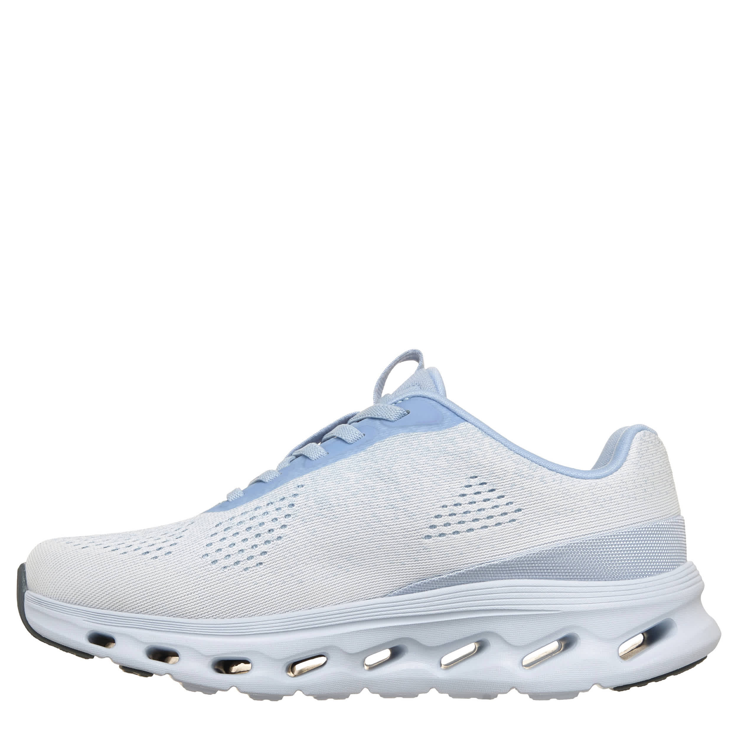 SKECHERS-WOMENS GO WALK GLIDE-STEP RUNNING SHOE-LIGHT BLUE & BLUE