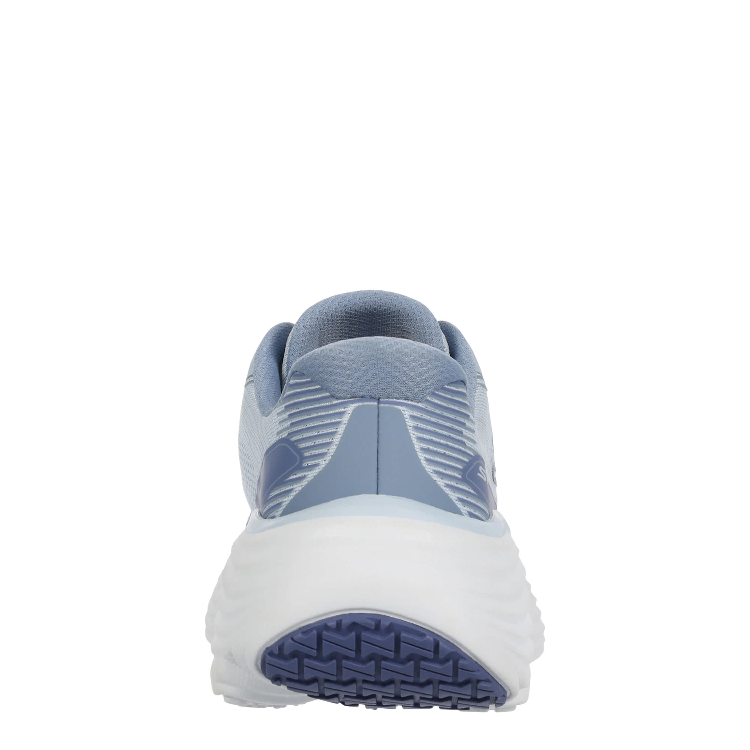 SKECHERS-WOMENS SLIP-IN MAX CUSHION ENDEAVOUR RUNNING SHOE-LIGHT BLUE & BLUE