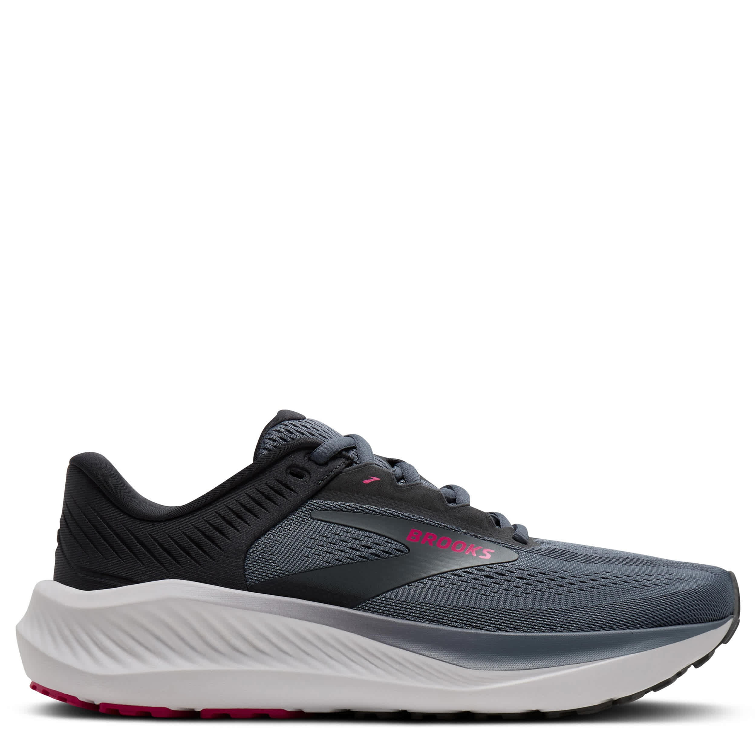 BROOKS-WOMENS ANTHEM 8 RUNNING SHOE-GREY & FUSCHIA