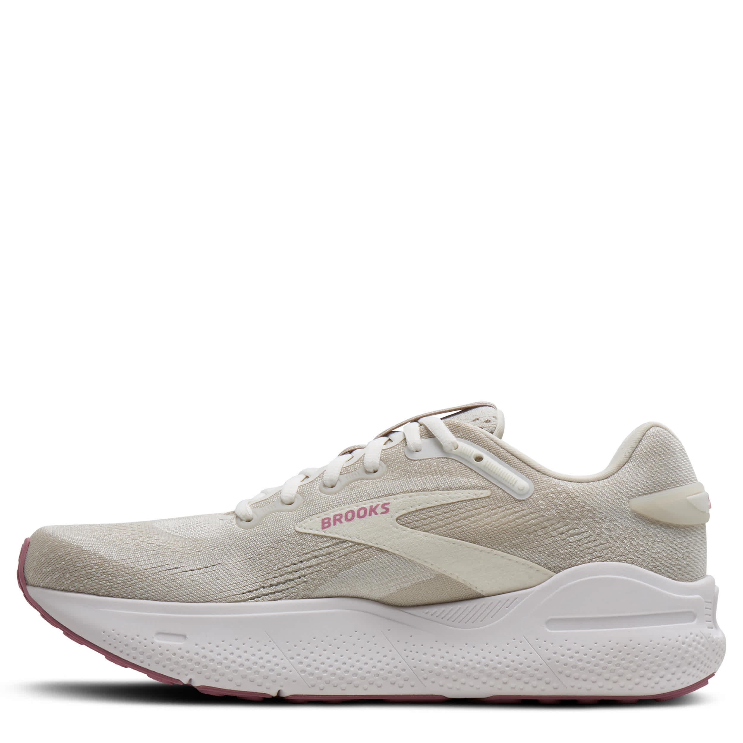 BROOKS-WOMENS DEFYANCE MAX RUNNING SHOE-OFF WHITE & PINK