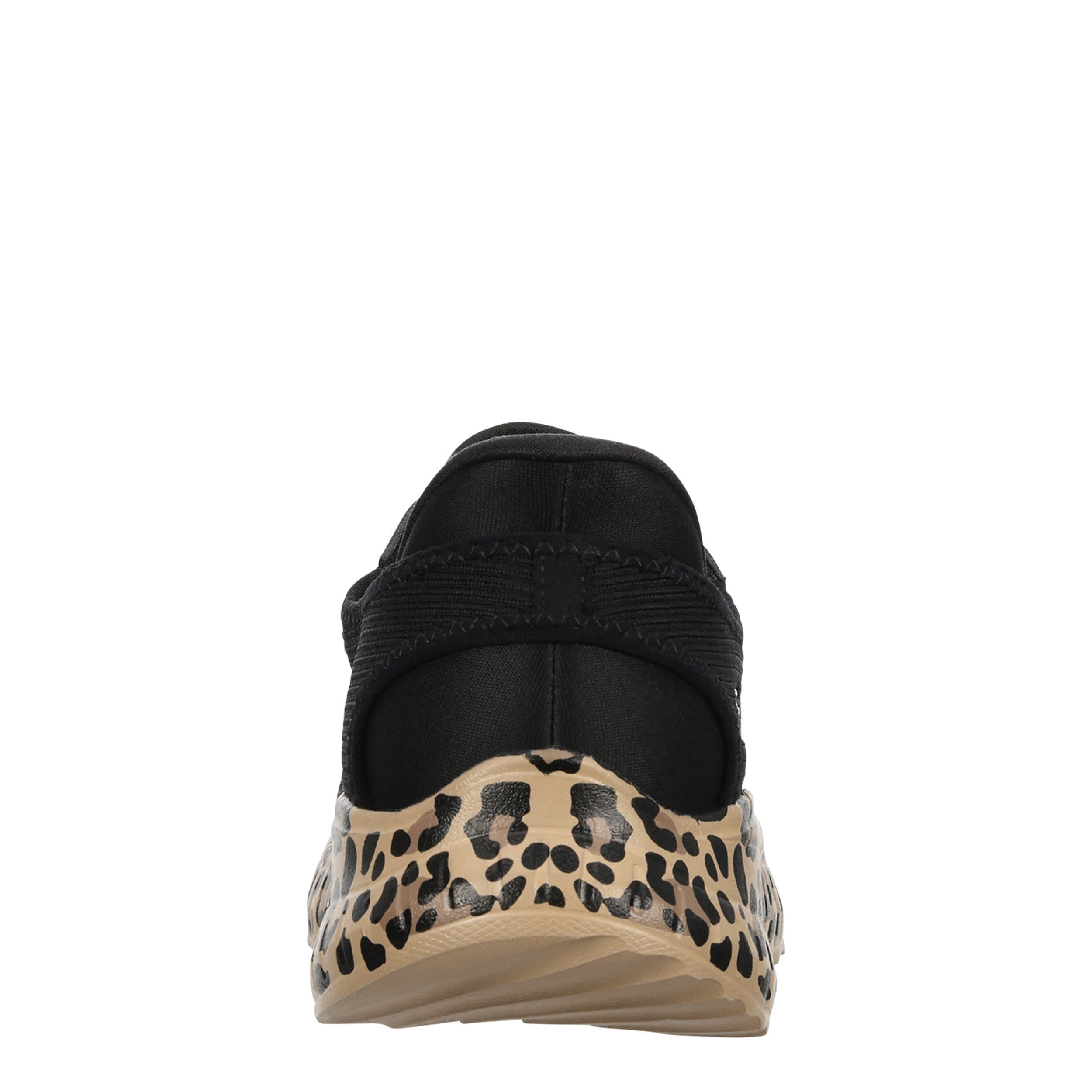 SKECHERS-WOMENS SLIP-INS SQUAD CHAOS SNEAKER-BLACK & ANIMAL