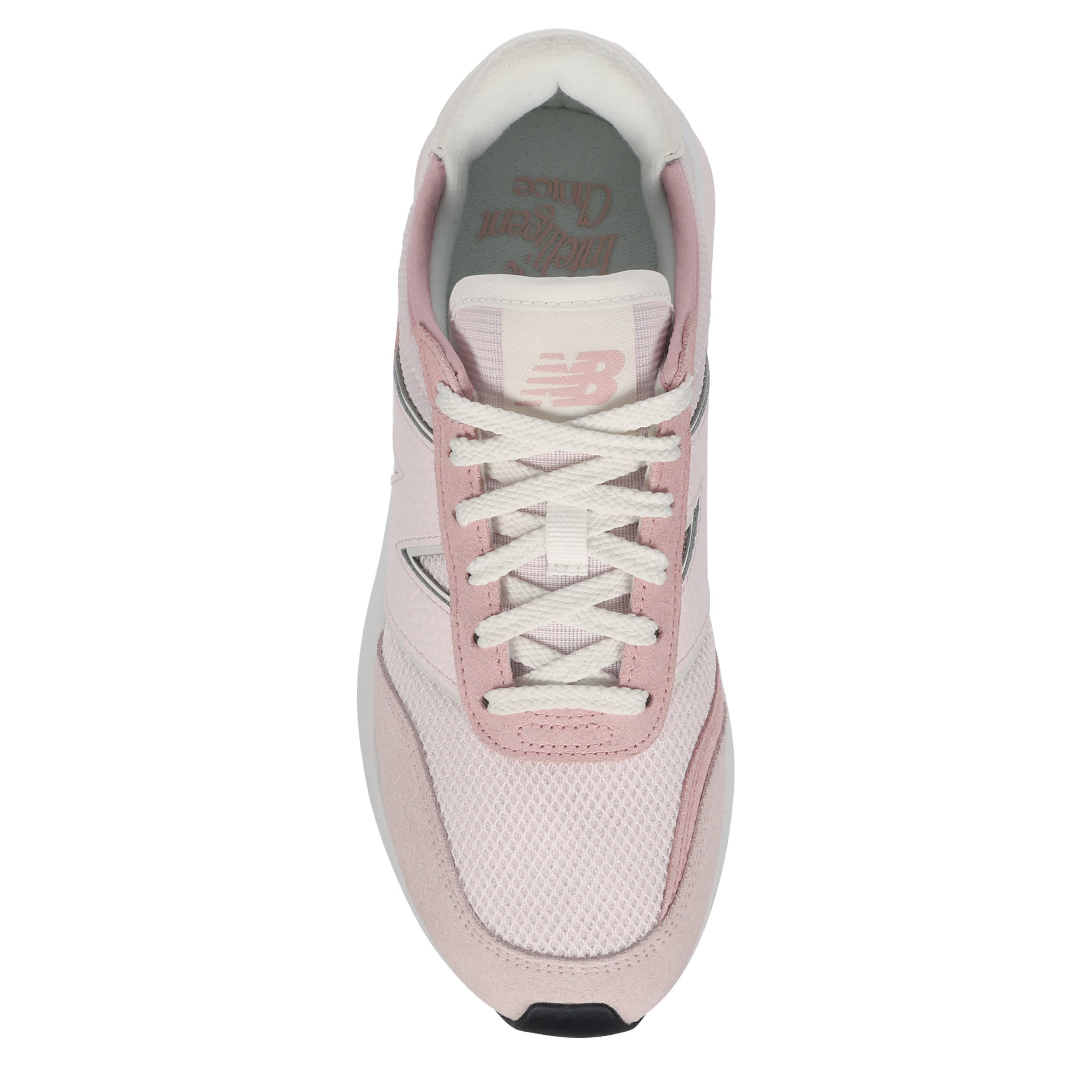 NEW BALANCE-WOMENS 370 SNEAKER-PALE PINK & OFF WHITE