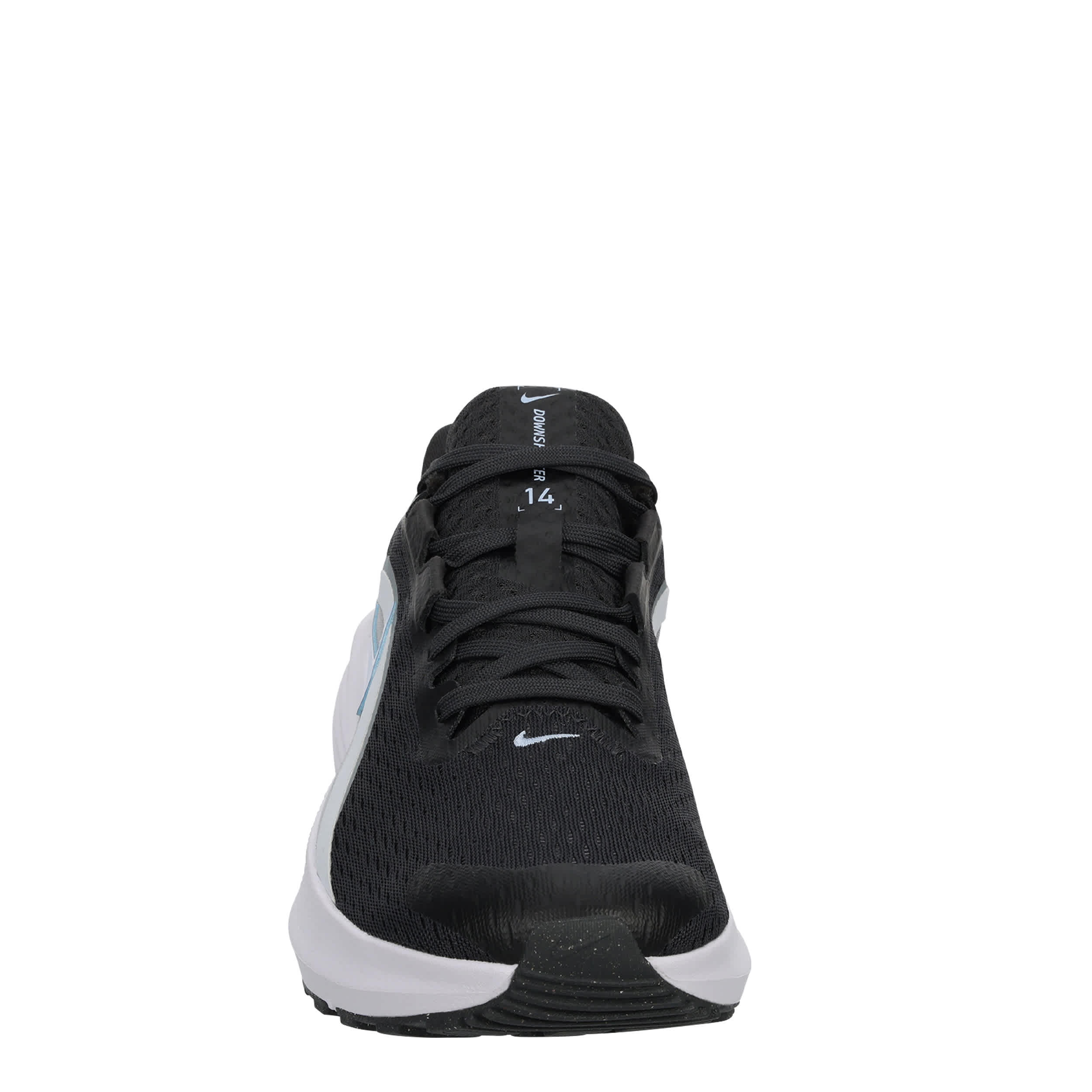 NIKE-WOMENS DOWNSHIFTER 14 RUNNING SHOE-DARK GREY & LIGHT BLUE