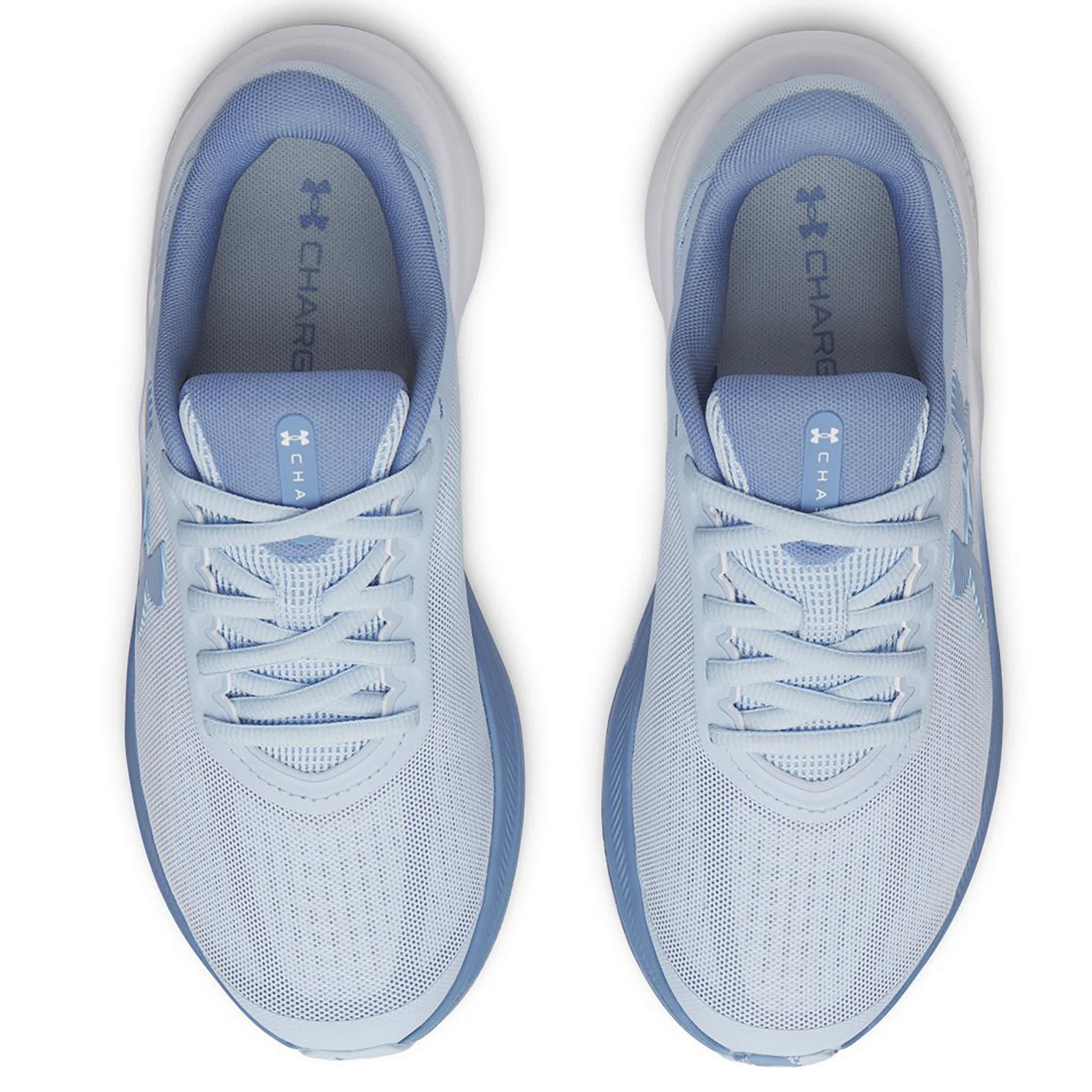 UNDER ARMOUR-WOMENS CHARGED+ CHASE RUNNING SHOE-LIGHT BLUE & BLUE