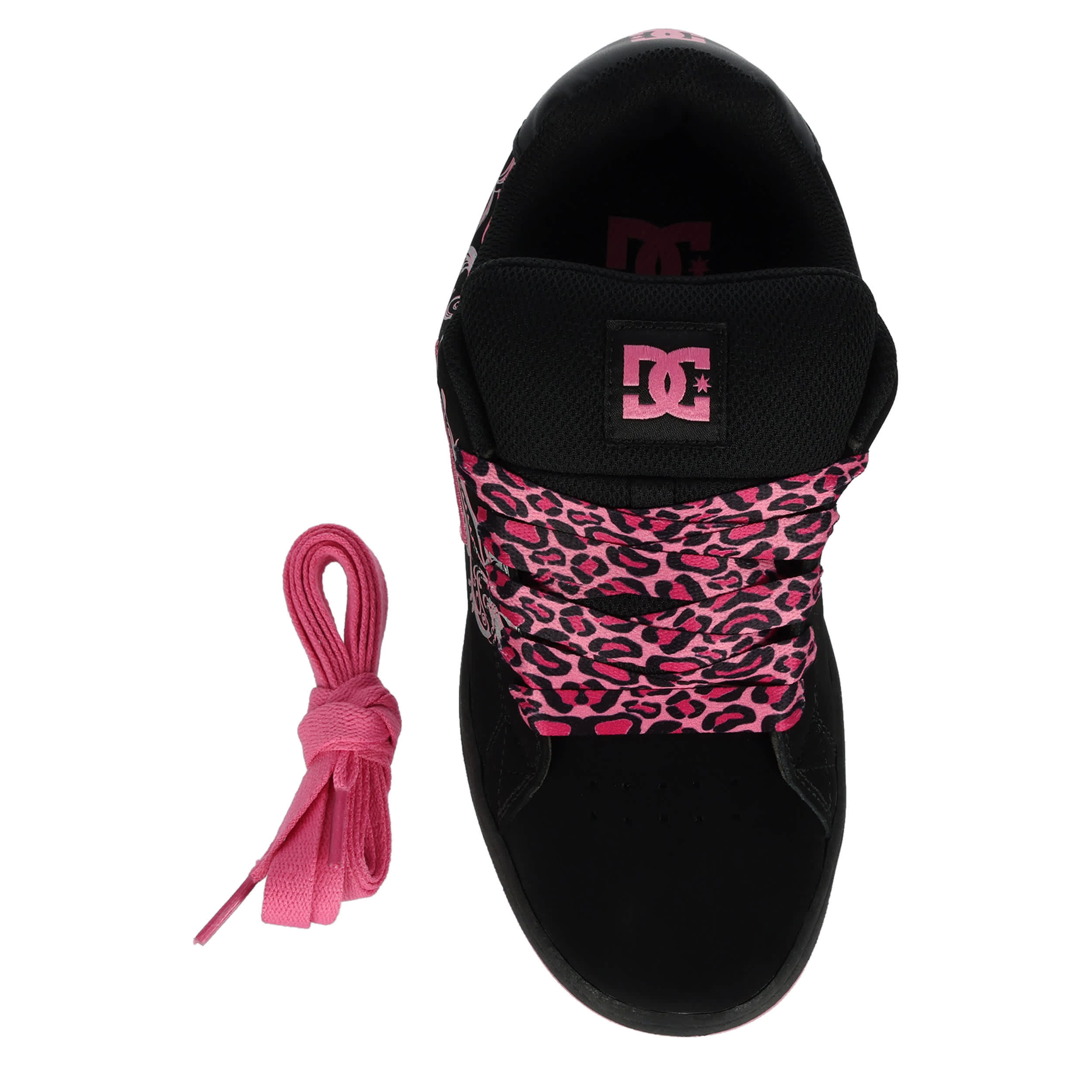DC SHOES-WOMENS GAVELER SNEAKER-BLACK & PINK