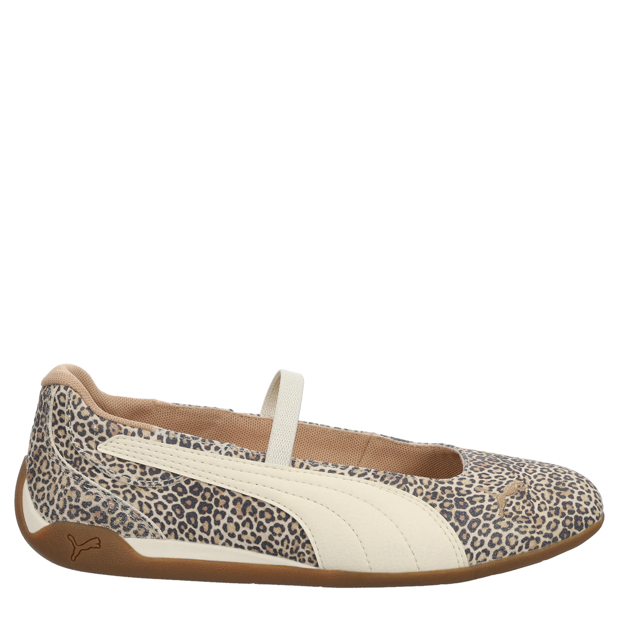 PUMA-WOMENS REPLICATCH BALLET SNEAKER-LEOPARD & OFF WHITE