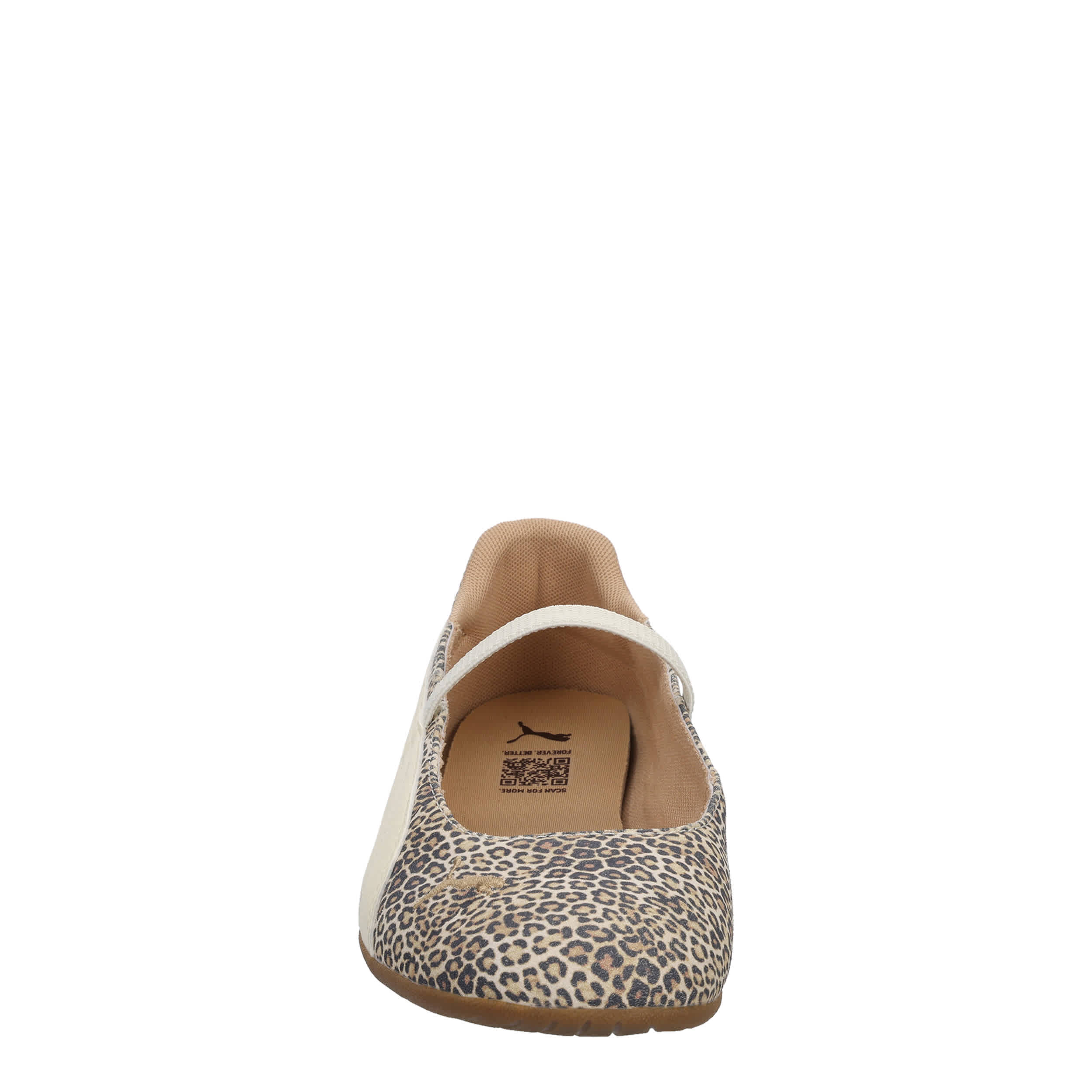 PUMA-WOMENS REPLICATCH BALLET SNEAKER-LEOPARD & OFF WHITE