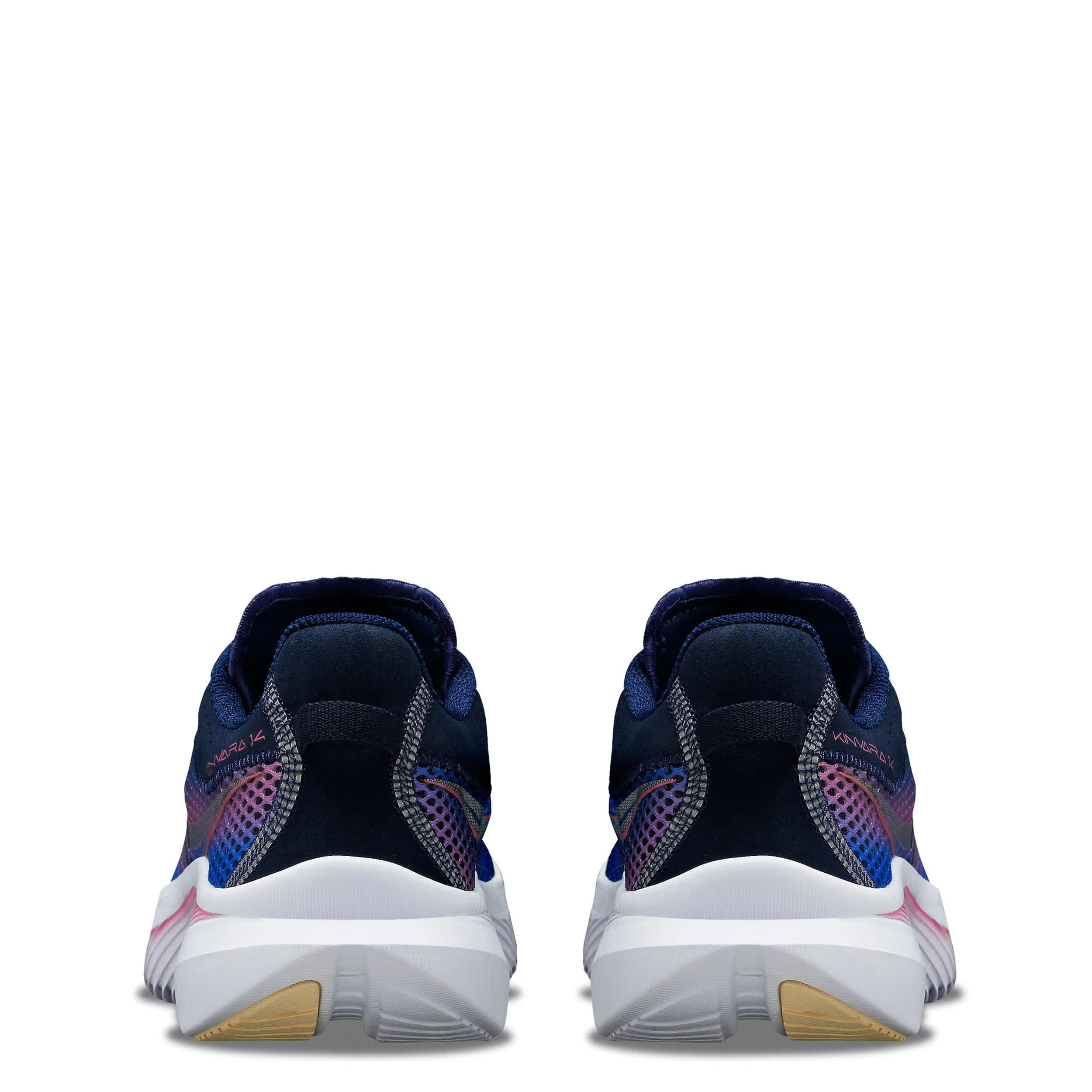 SAUCONY-WOMENS KINVARA 14 RUNNING SHOE-NAVY & PINK