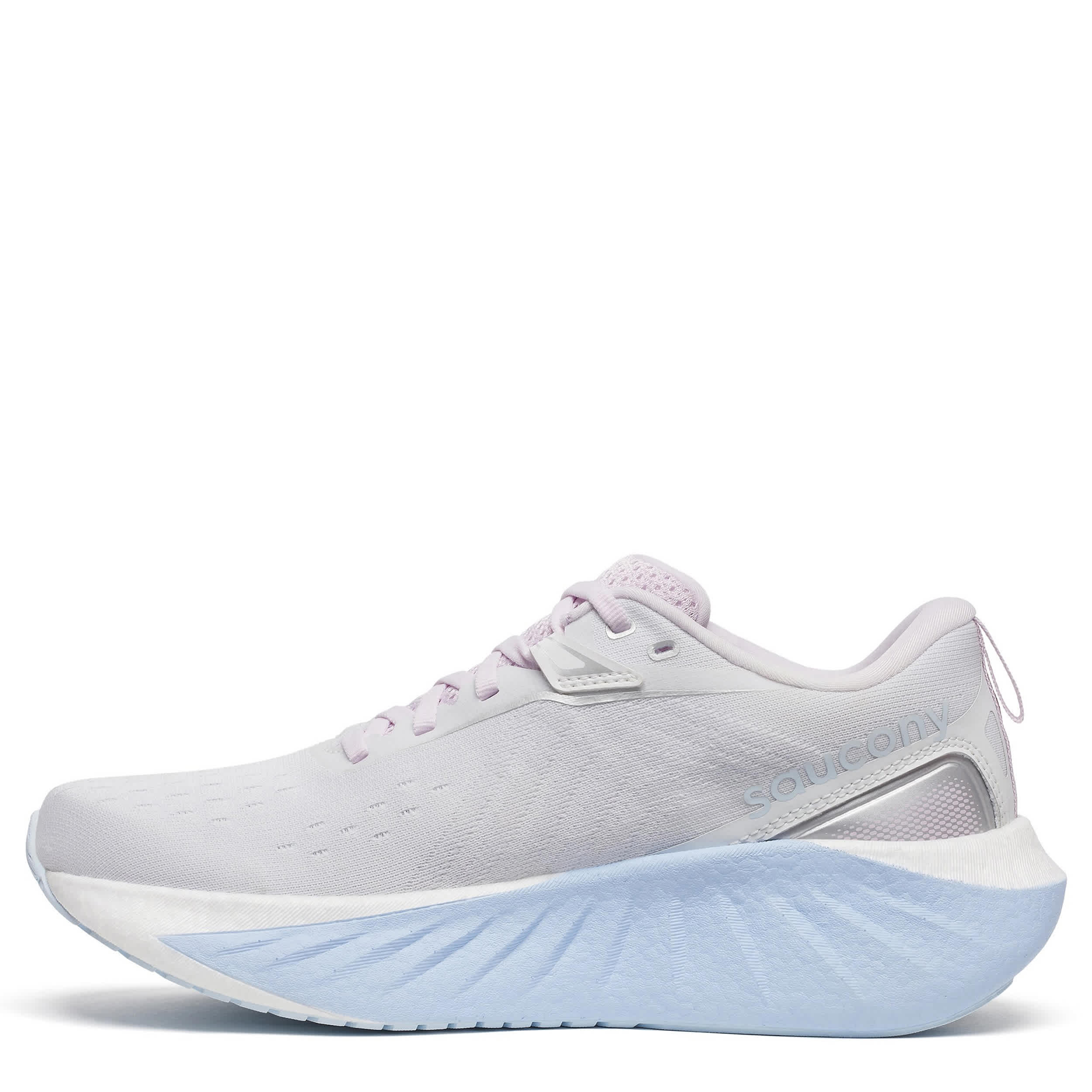 SAUCONY-WOMENS TRIUMPH 22 RUNNING SHOE-WHITE & PALE BLUE
