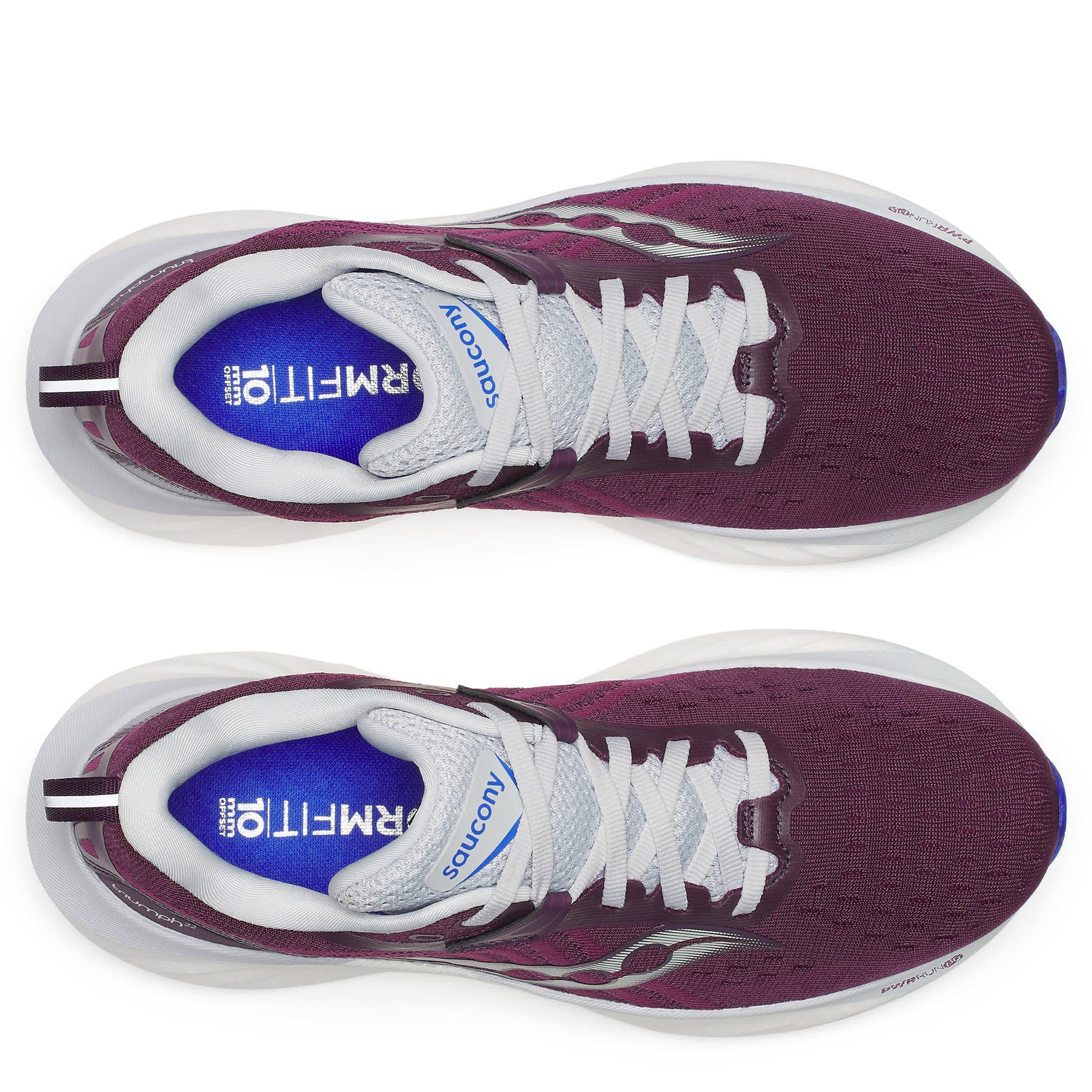 SAUCONY-WOMENS TRIUMPH 22 RUNNING SHOE-BURGUNDY & GREY
